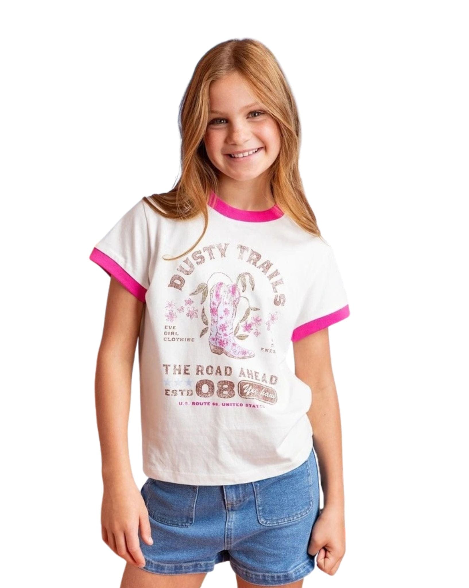 Eve's Girl Cowgril Ringer Tee
