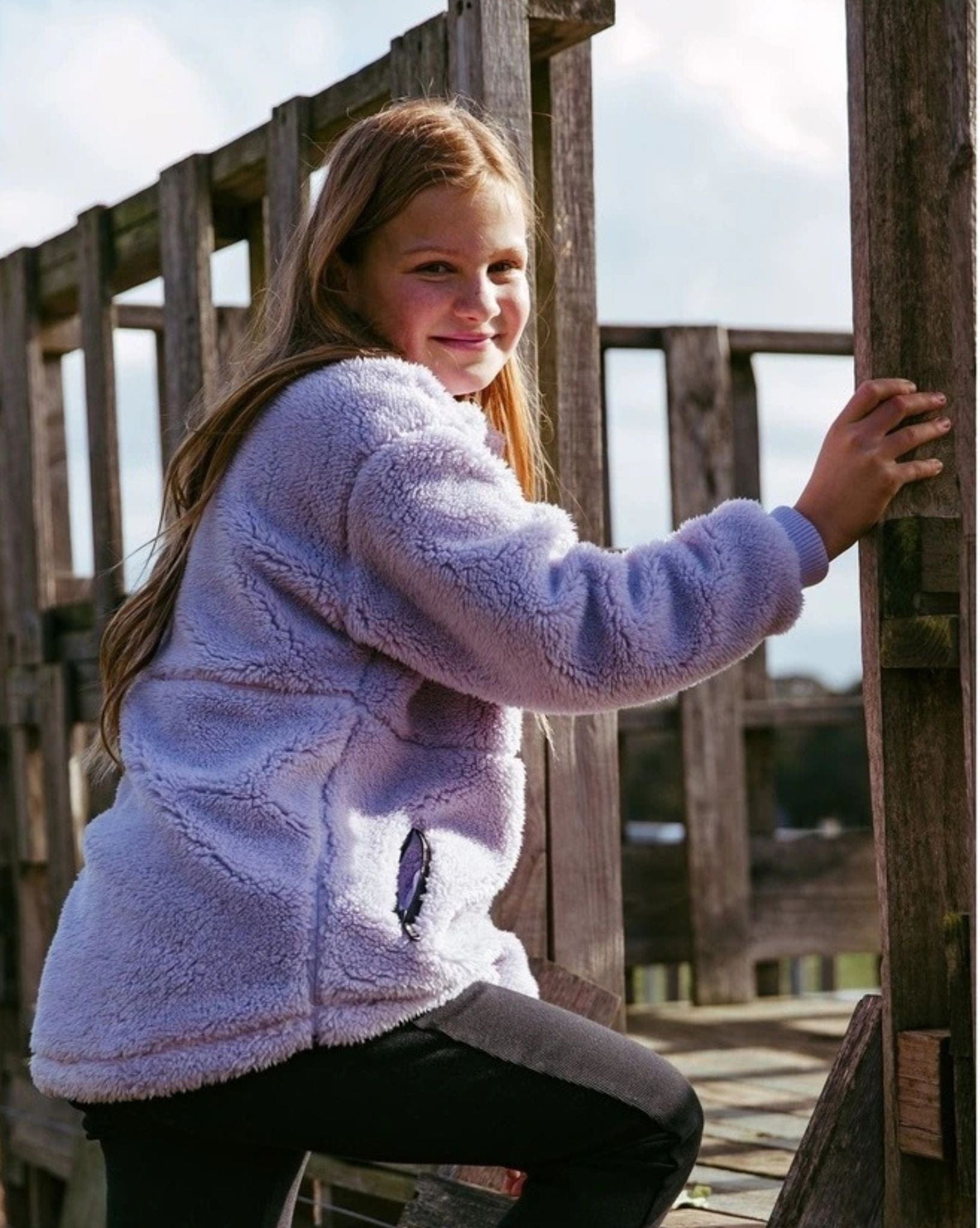 Eve's Girl Girls Cozy Quarter Zip Teddy