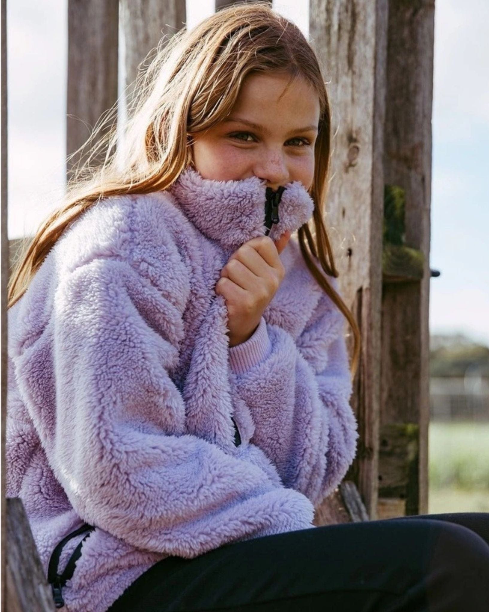 Eve's Girl Girls Cozy Quarter Zip Teddy