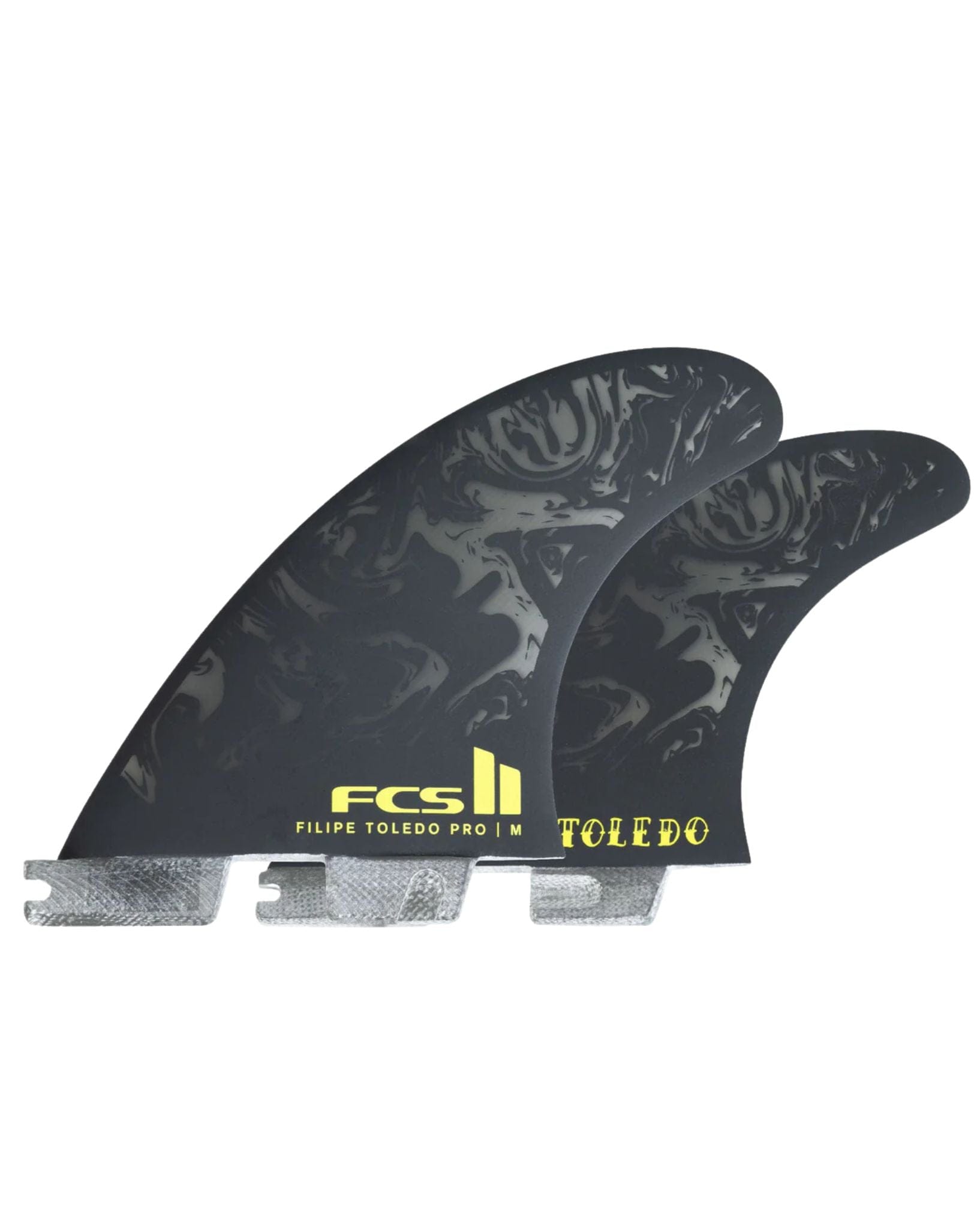 FCS Filipe Toledo PG Fins Black Acid