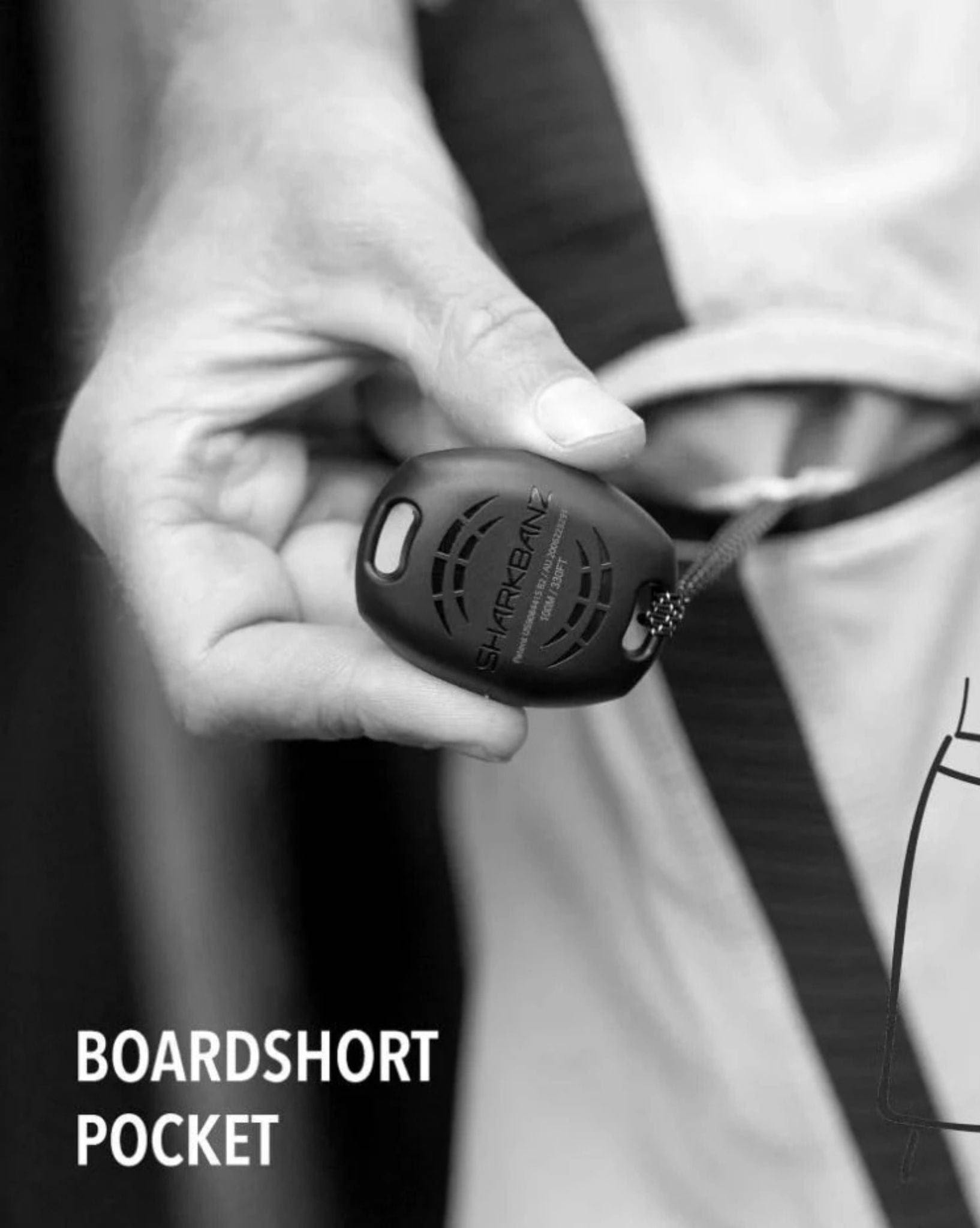 FCS Pod X Sharkbanz Black