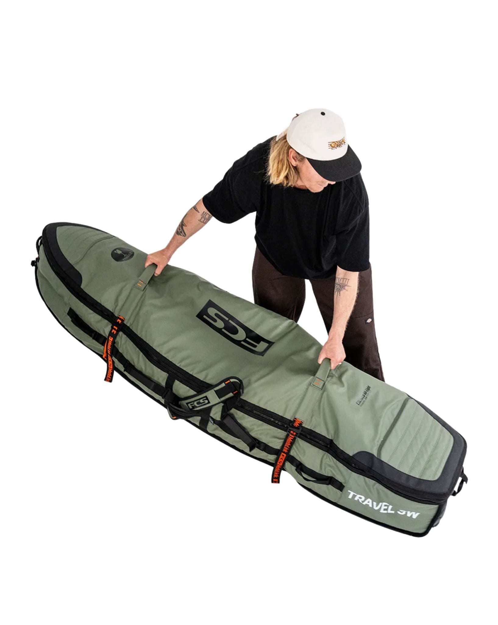 FCS Travel 3W Shortboard/Fish Wheelie