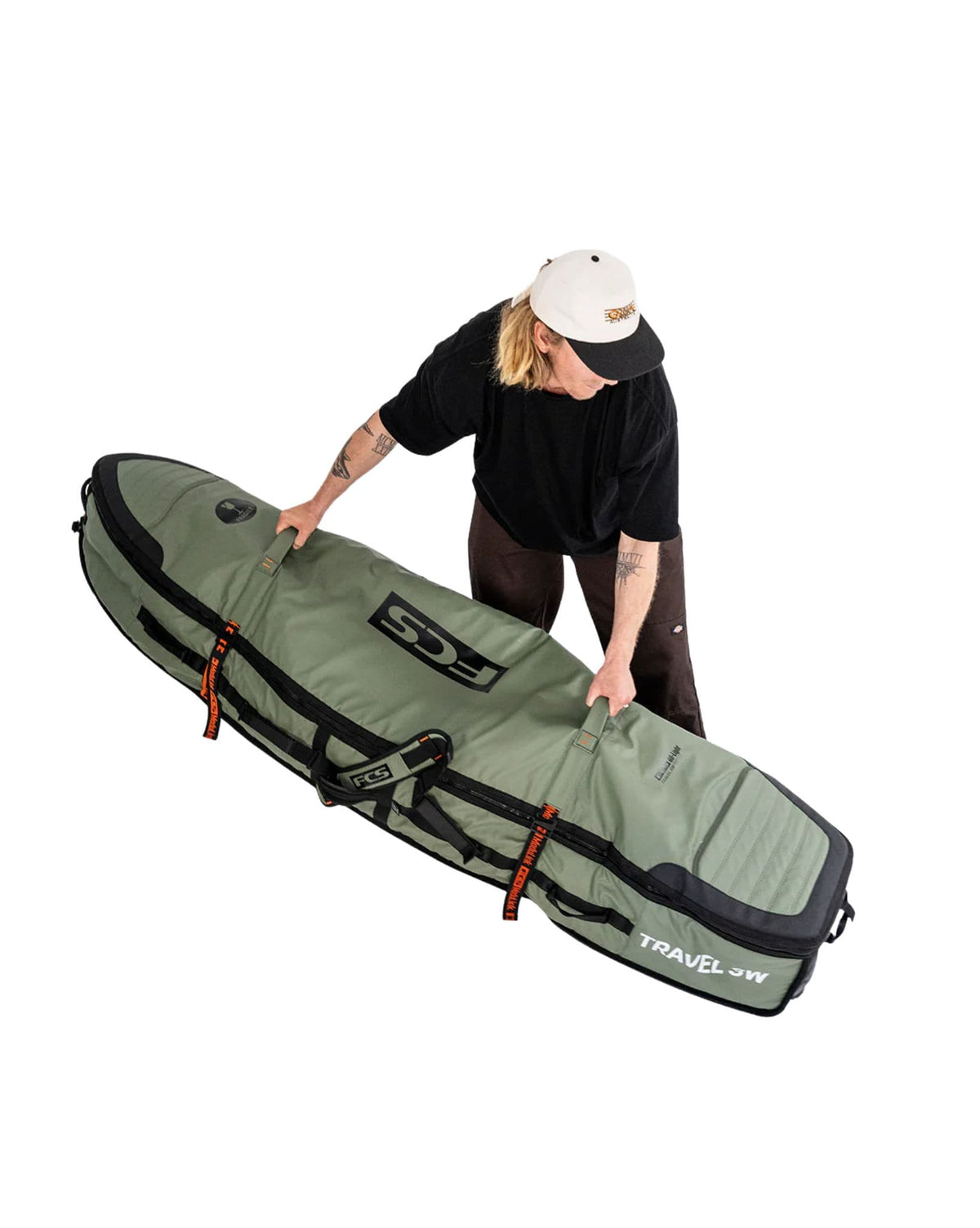 FCS Travel 3W Shortboard/Fish Wheelie