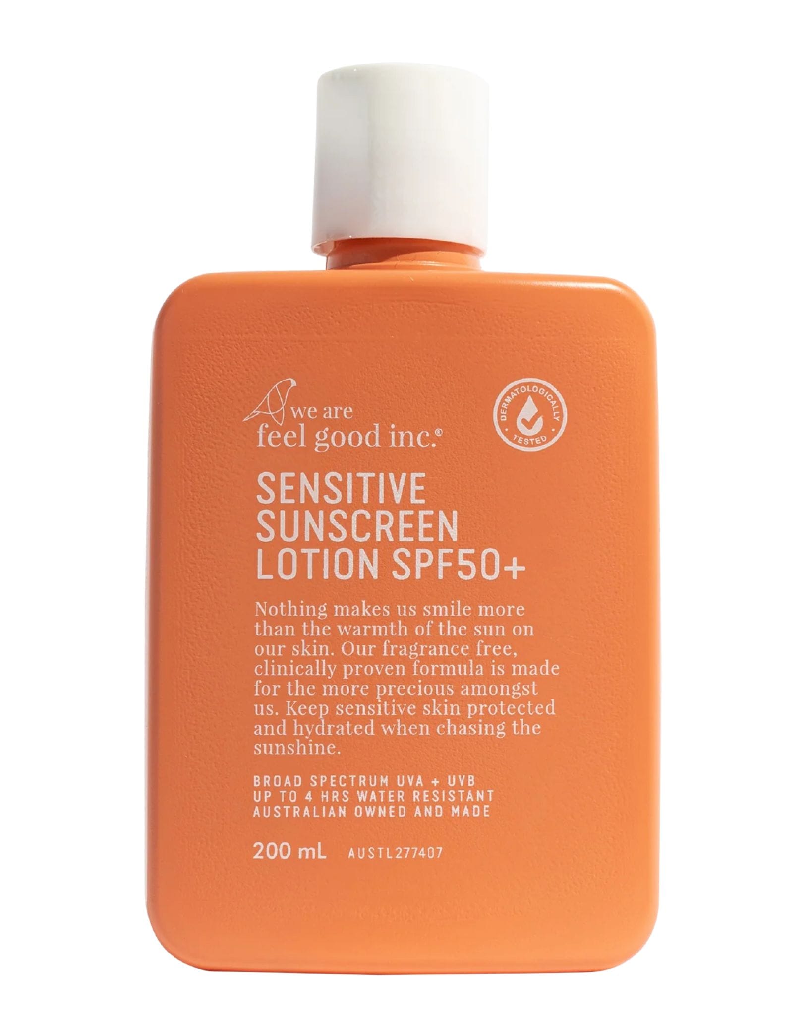 Feel Good Inc Sensitive Sunscreen Lotion SPF50+ 200ml