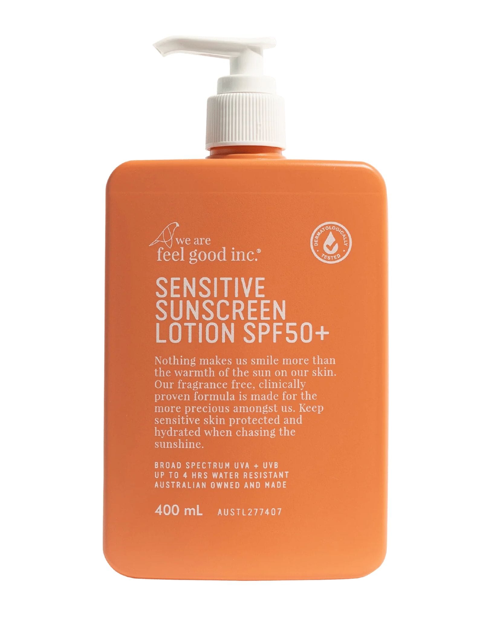 Feel Good Inc Sensitive Sunscreen SPF50+ 400ml