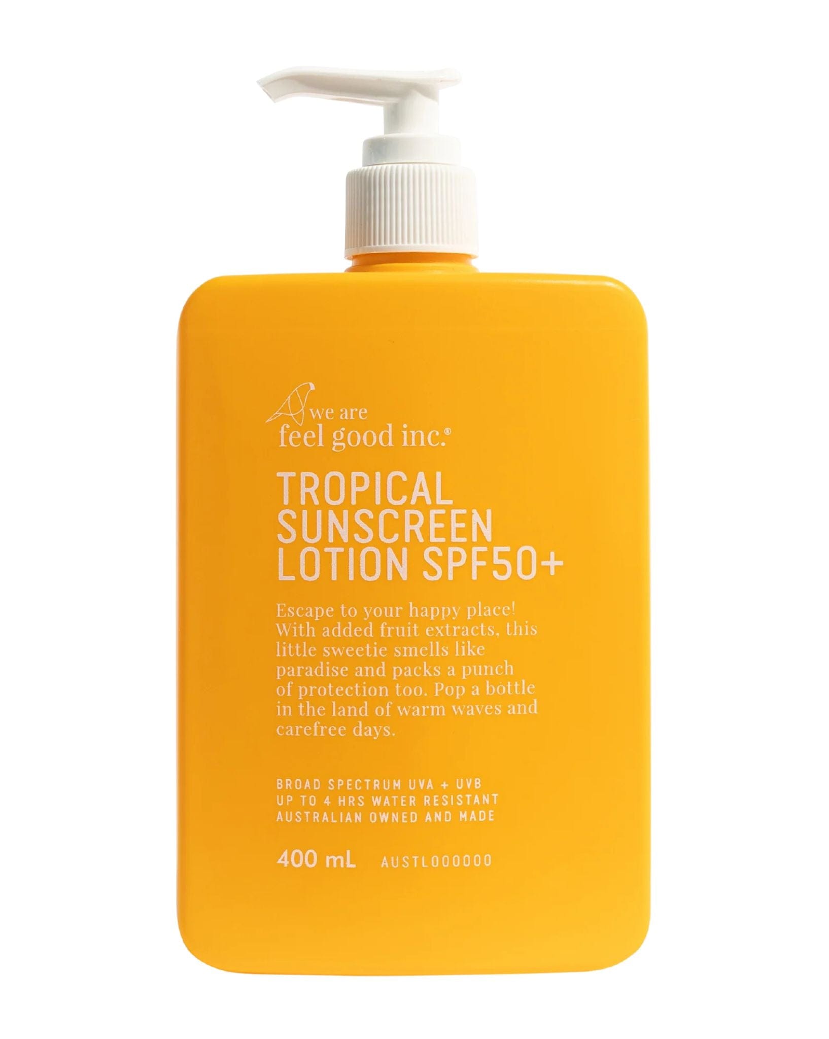 Feel Good Inc Tropical Sunscreen Lotion SPF50+ 400ml