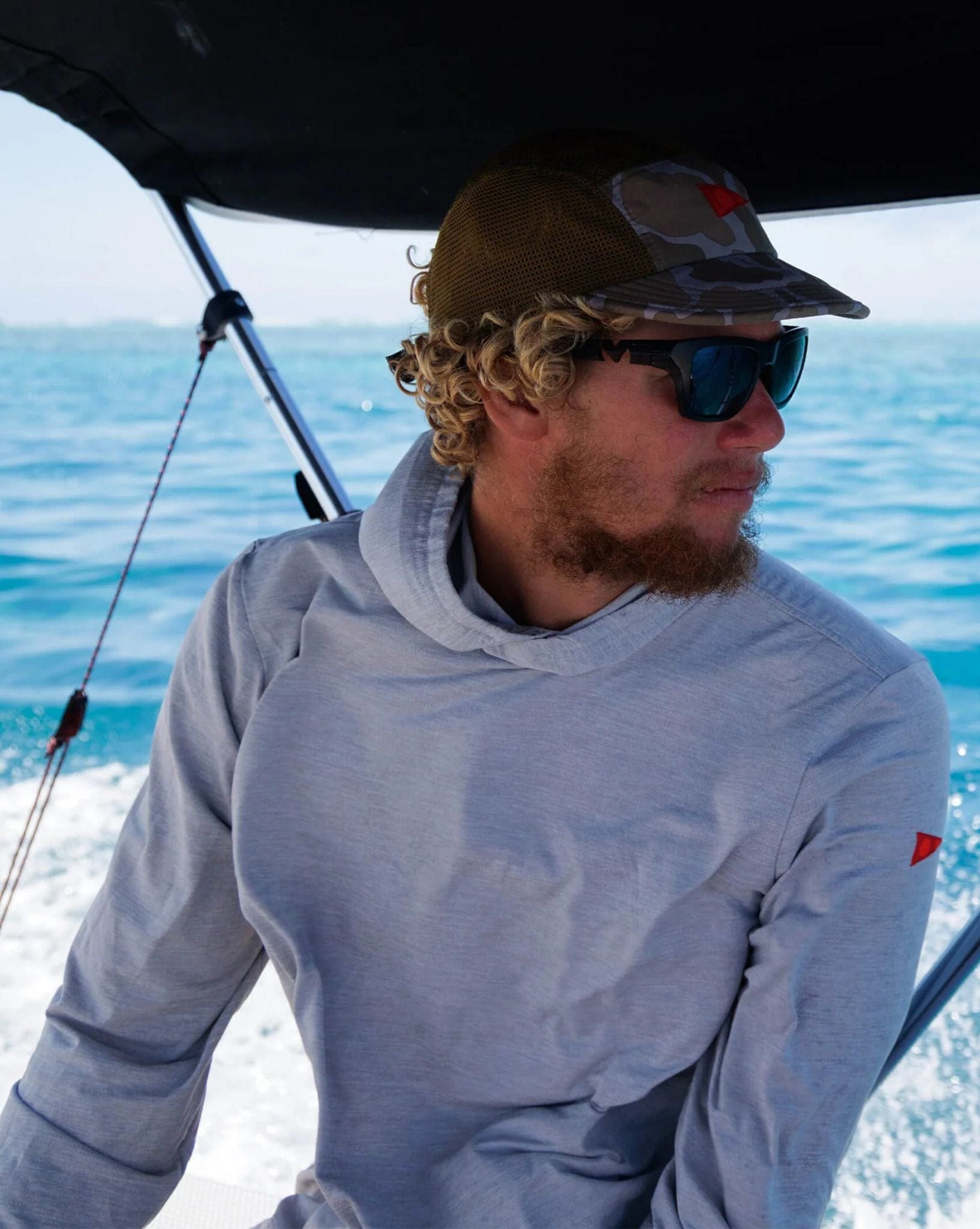 Florence Airtex Long Sleeve Hooded Shirt