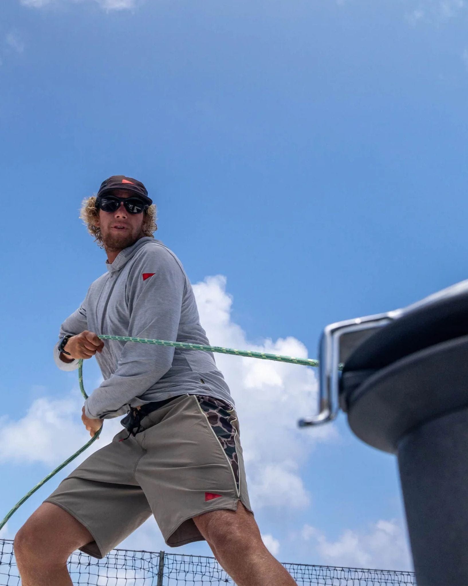 Florence Airtex Long Sleeve Hooded Shirt