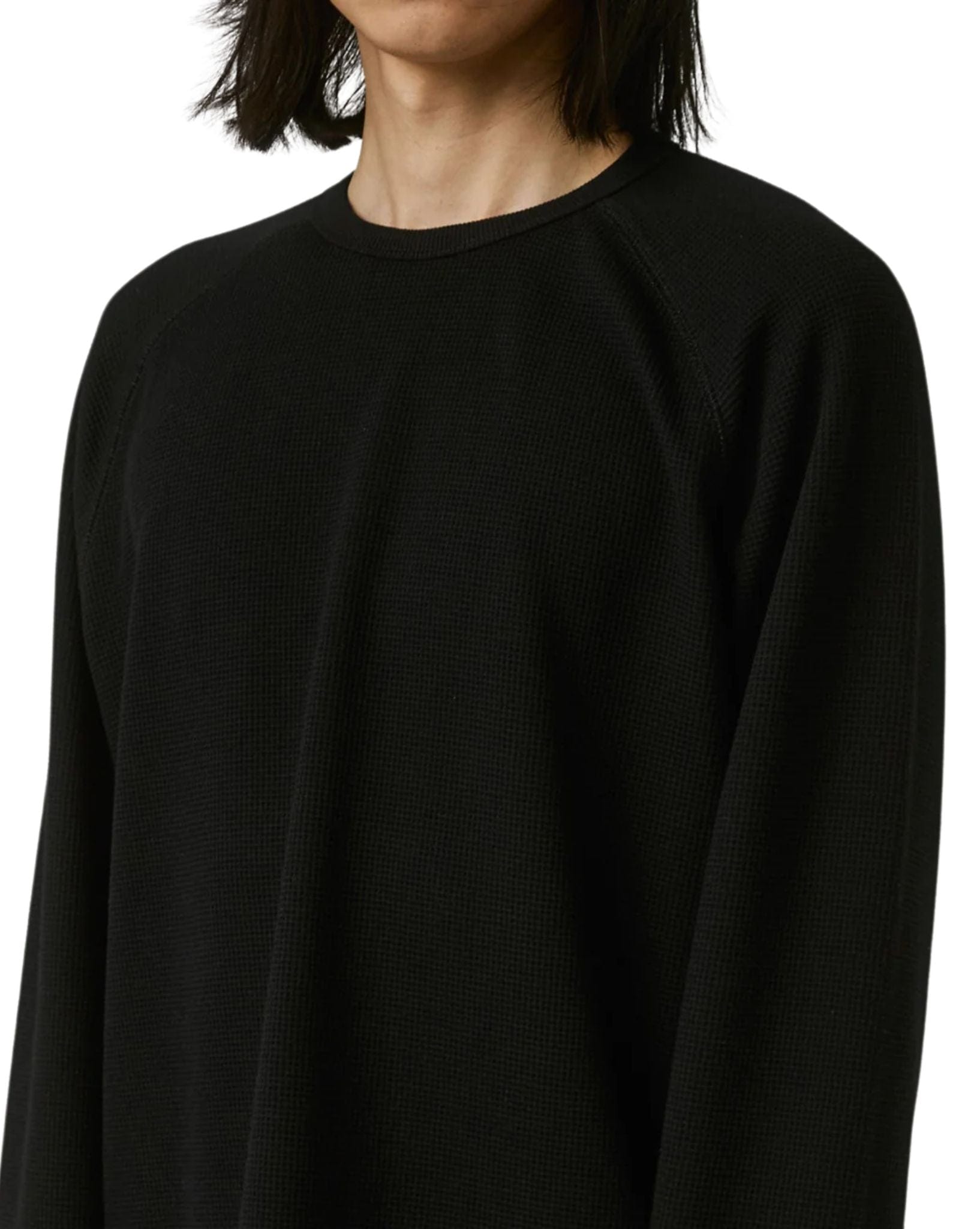 Former Mens Anderson Ls Waffle - Black