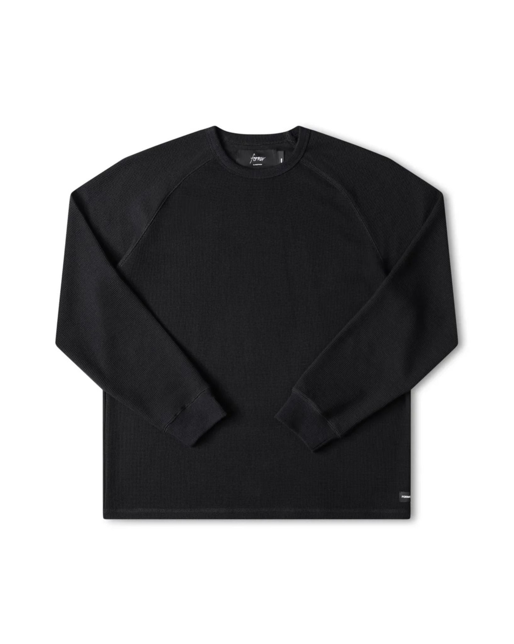 Former Mens Anderson Ls Waffle - Black