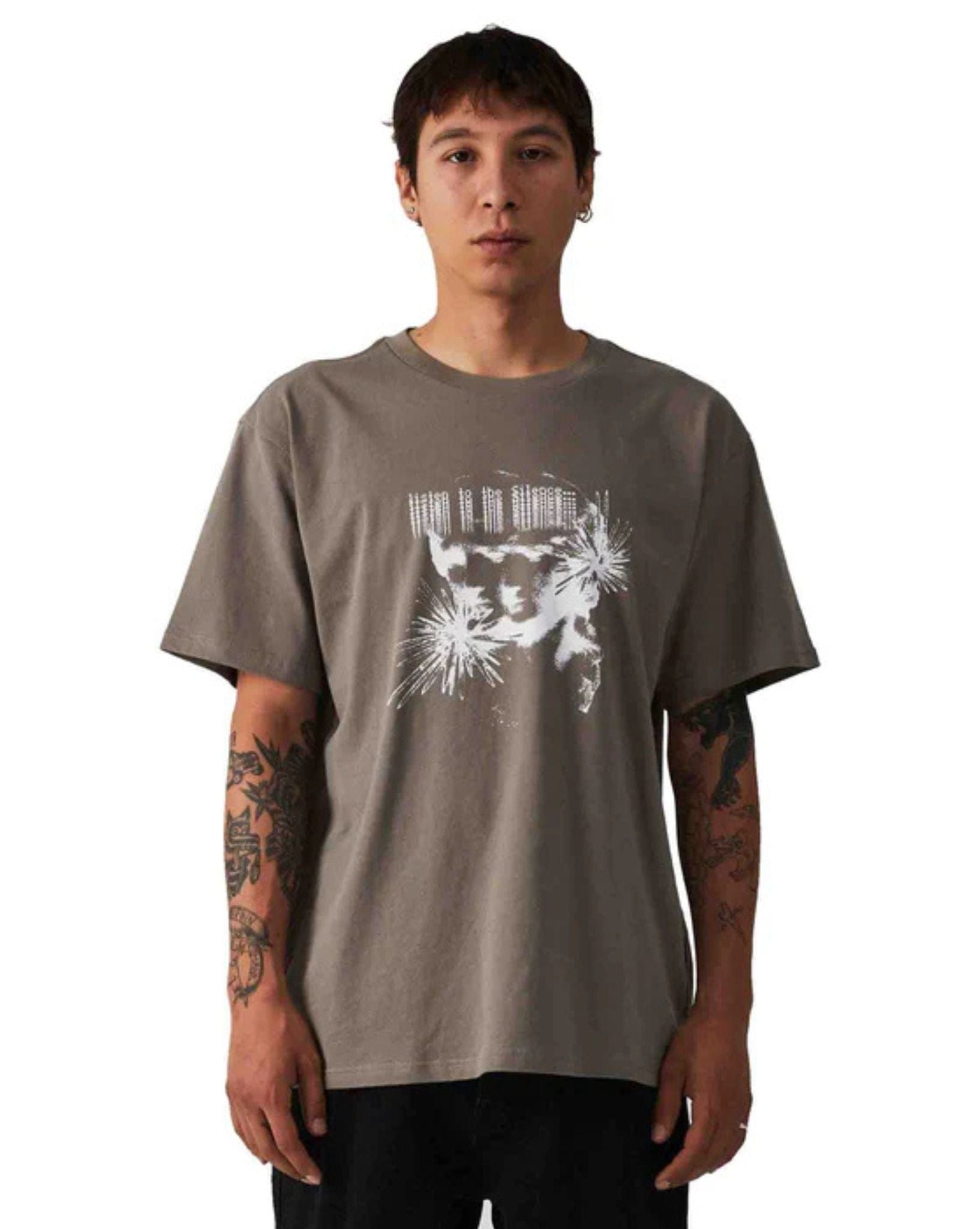 Former Mens Nebulous T-Shirt - Bark