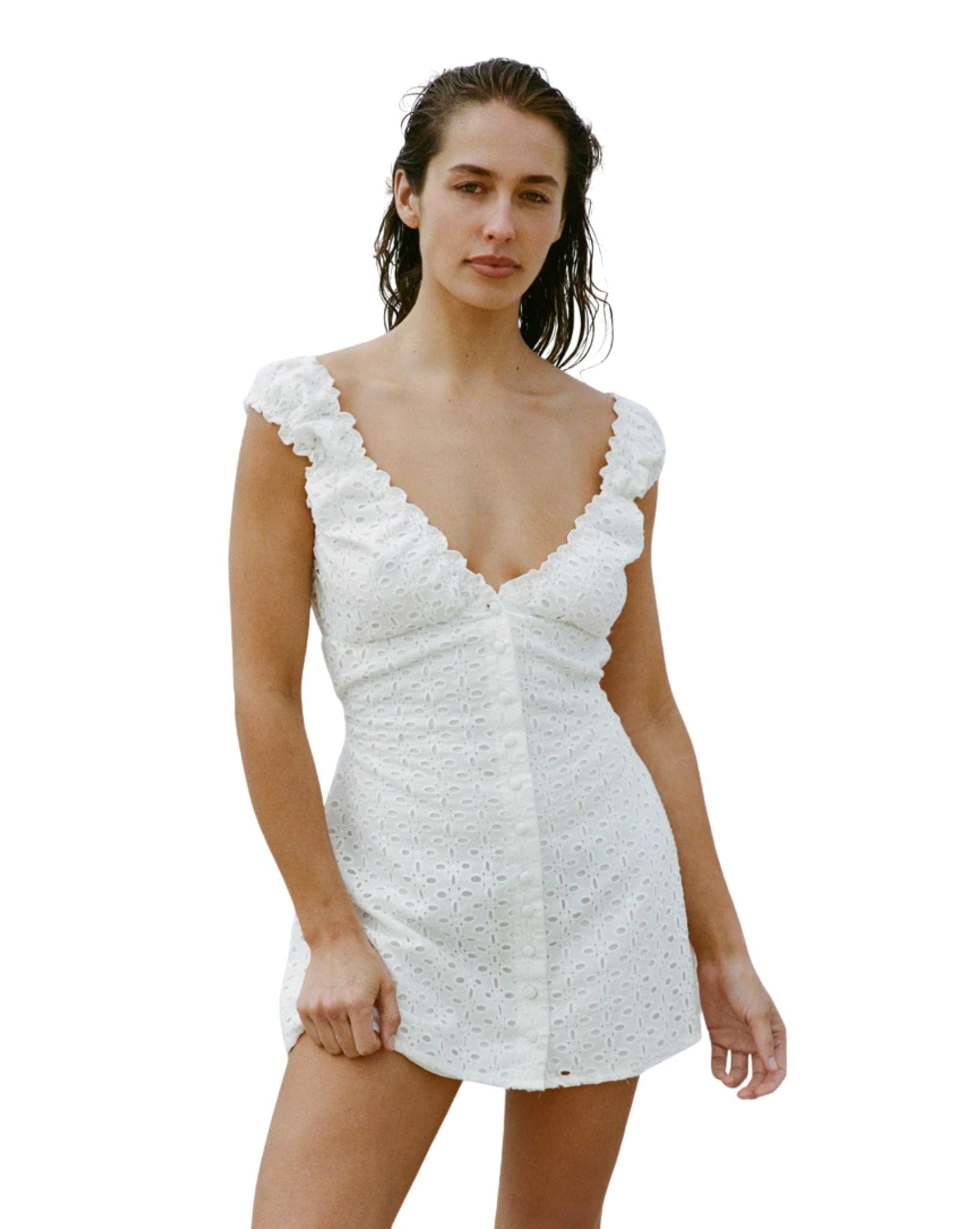 Frank Rae Bahama Mini In Eyelet