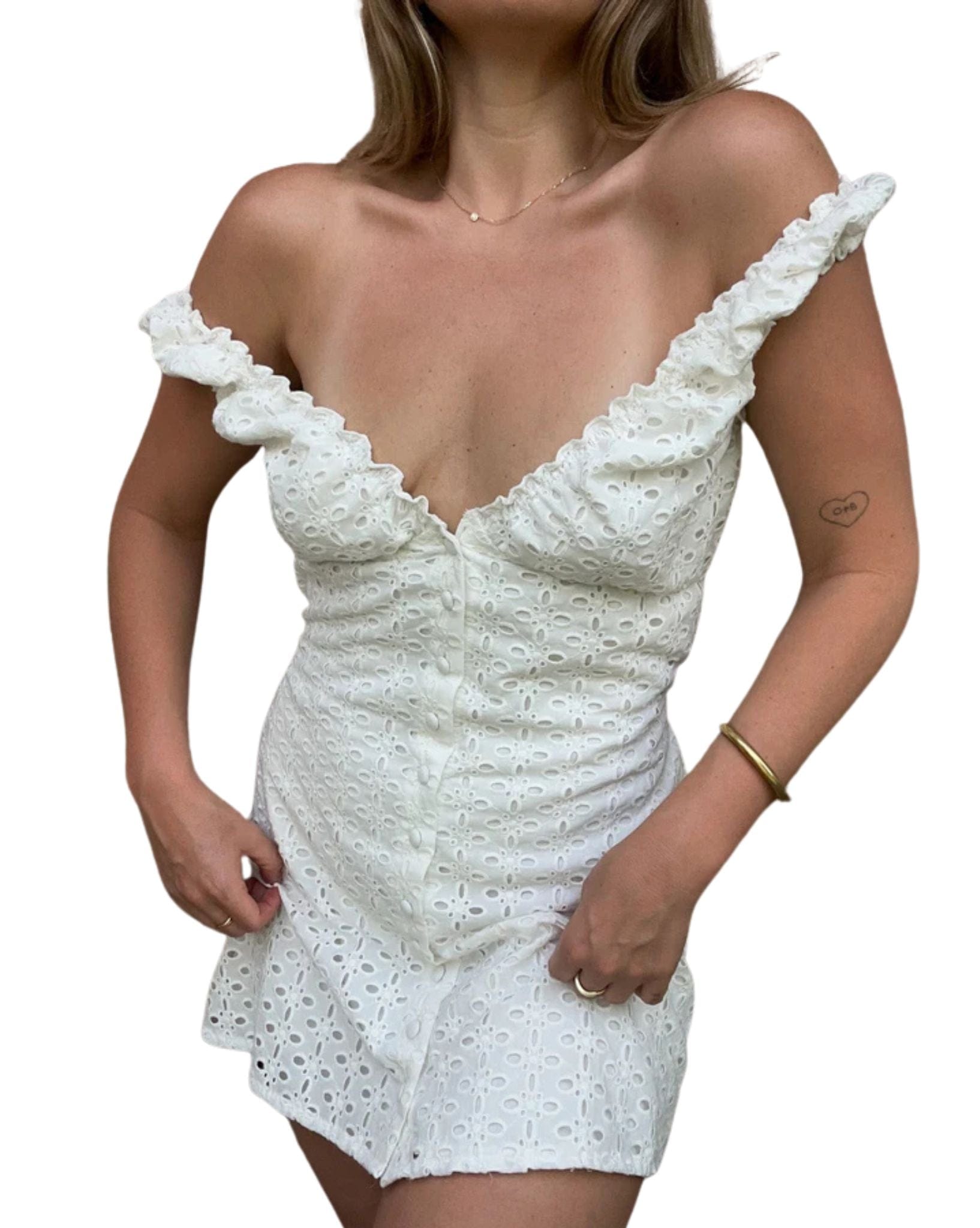 Frank Rae Bahama Mini In Eyelet