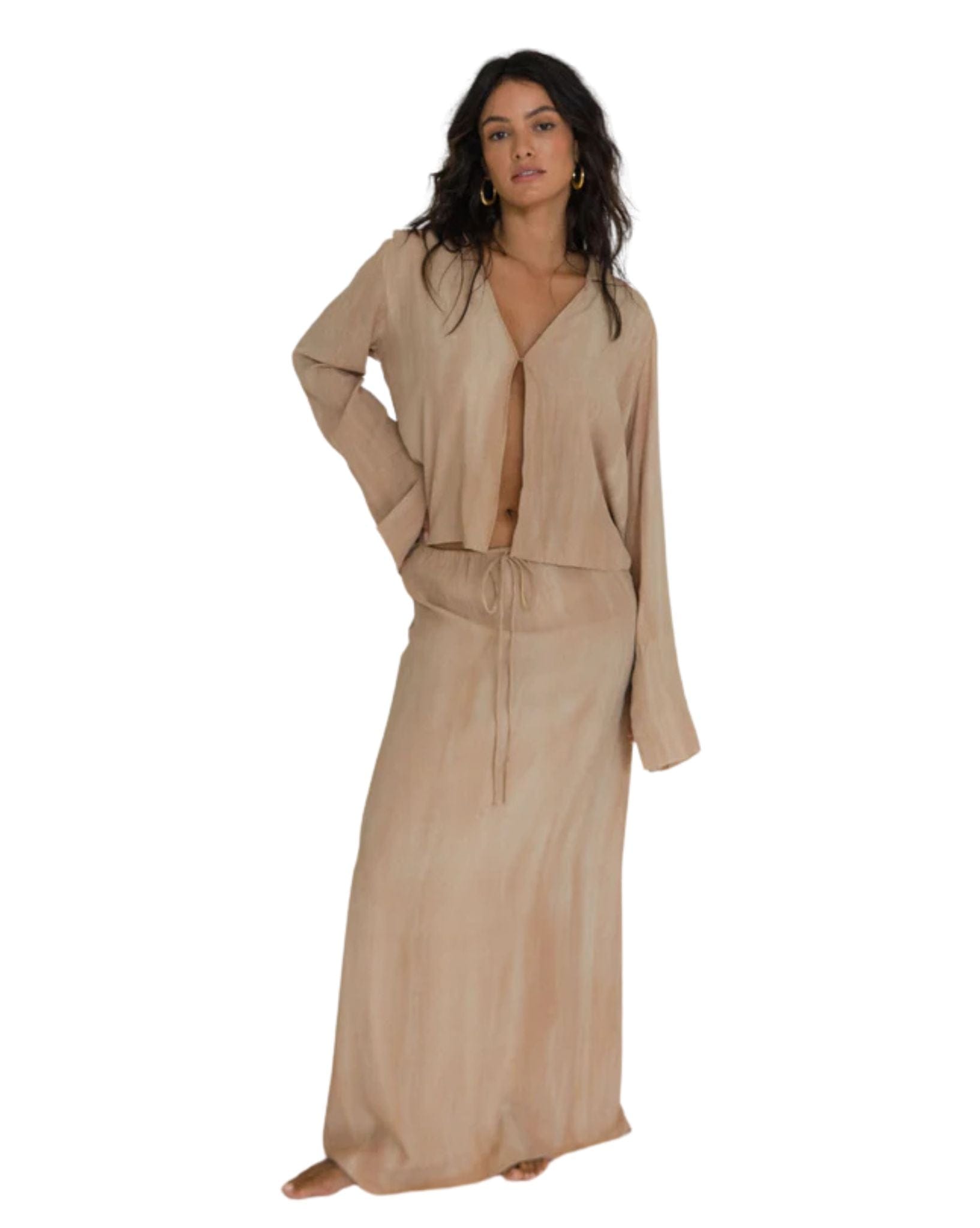 Frank Rae Womens Franco Maxi Skirt