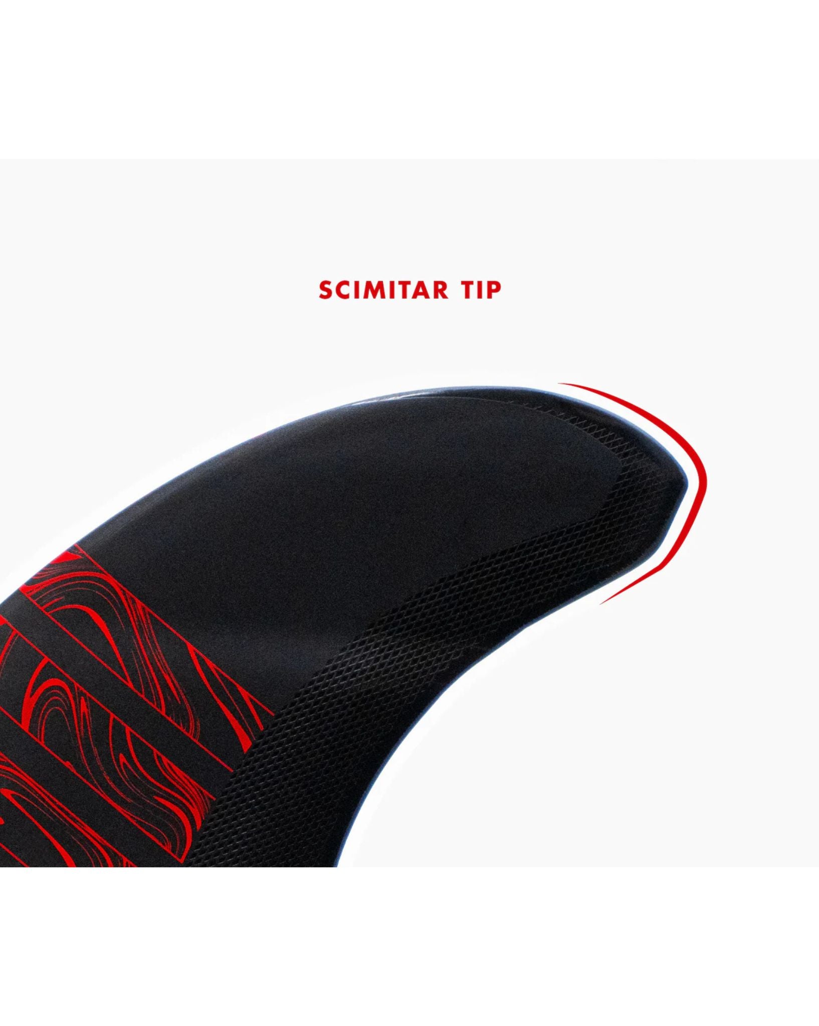 Futures Fins Alpha  3/2 Reverse Twin + 1 - Carbon Red