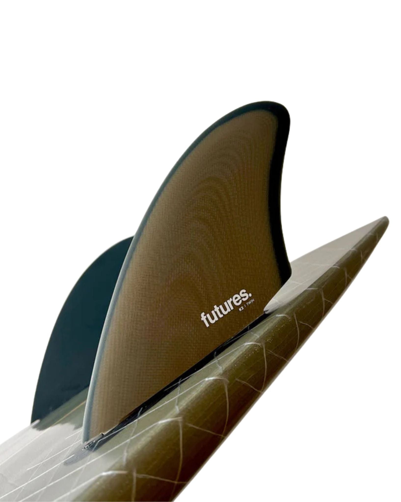Futures Fins K2 FG Keel Fins Brown Grey