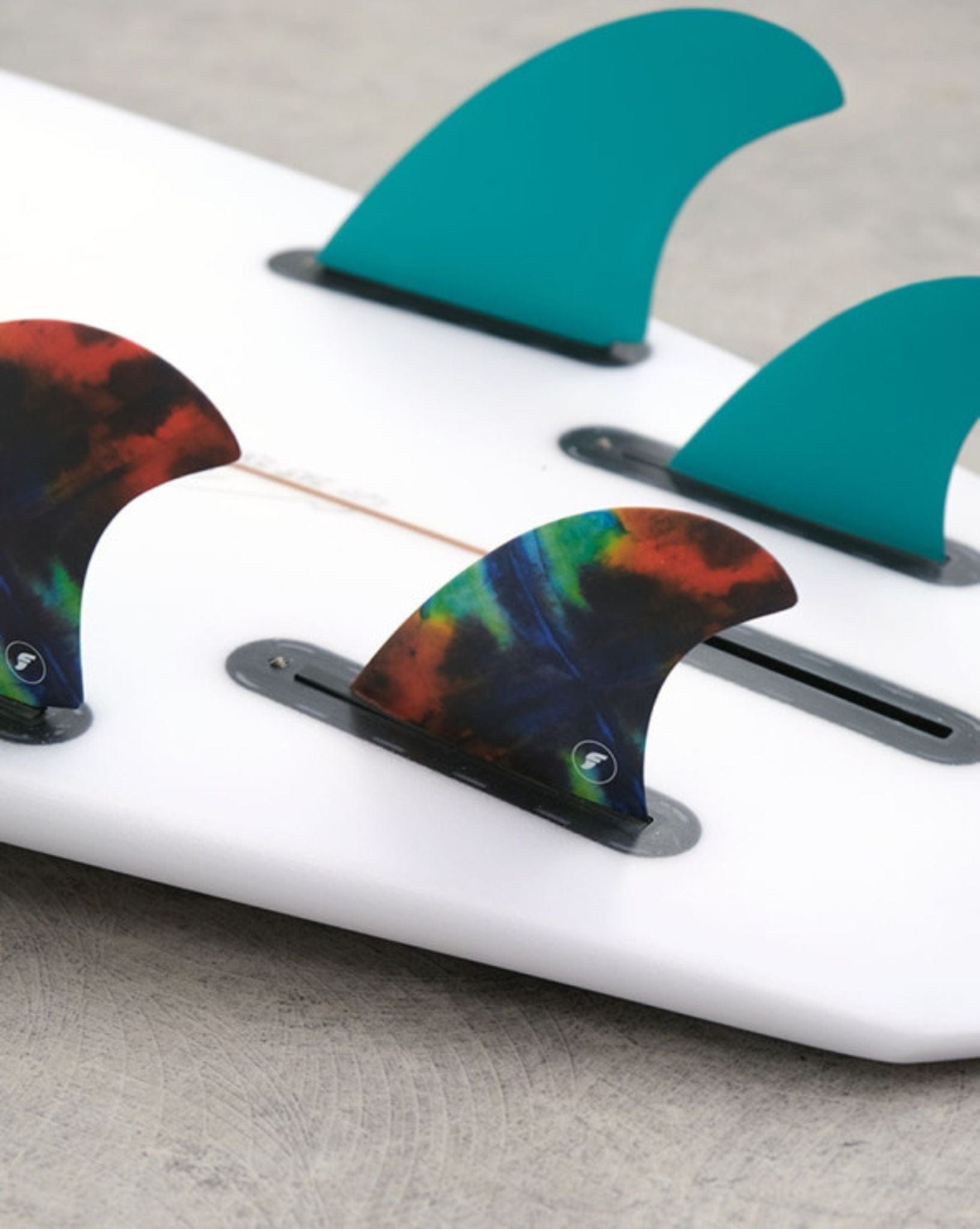 Futures Fins Mayhem Evil Quad Fins Rainbow