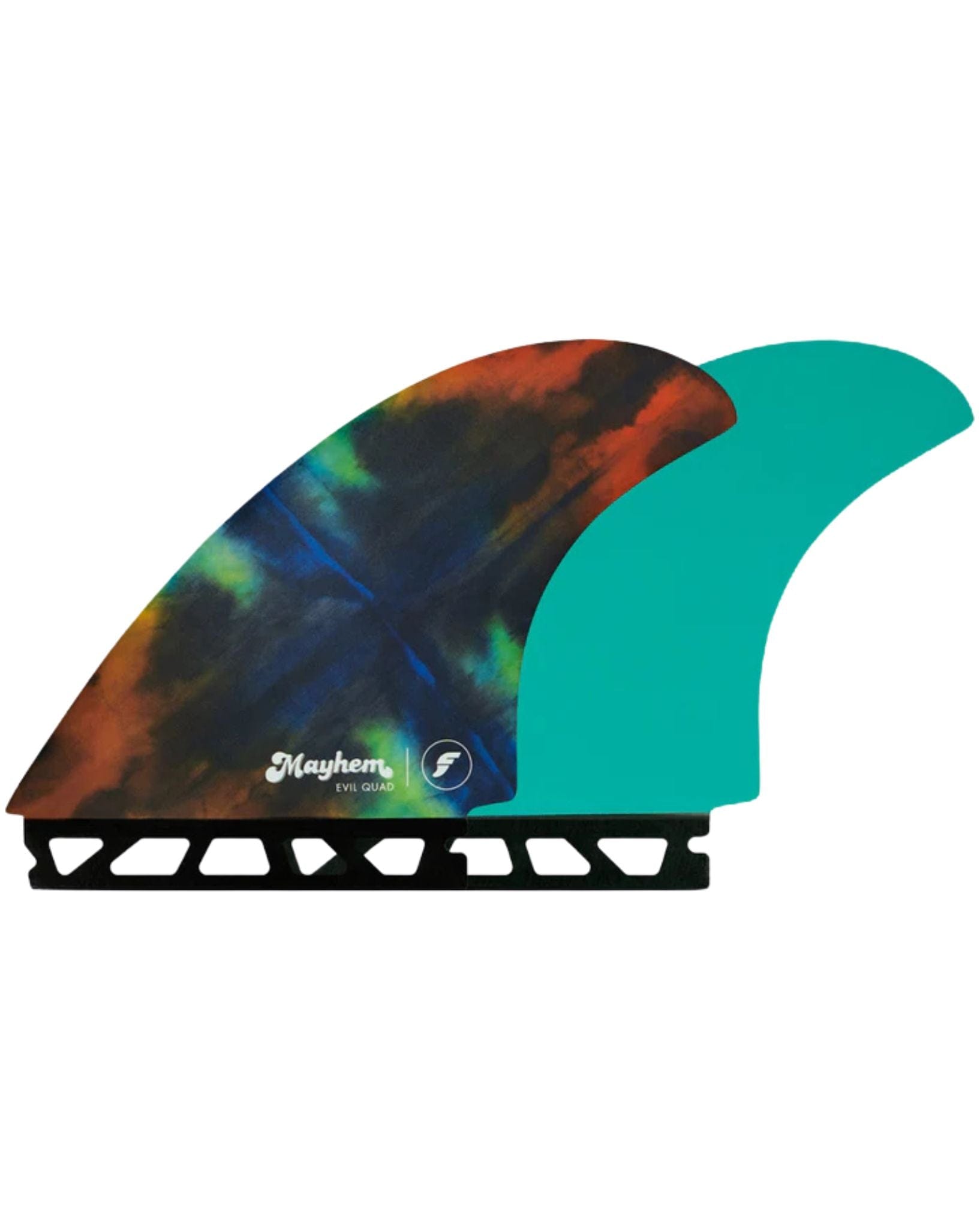 Futures Fins Mayhem Evil Quad Fins Rainbow