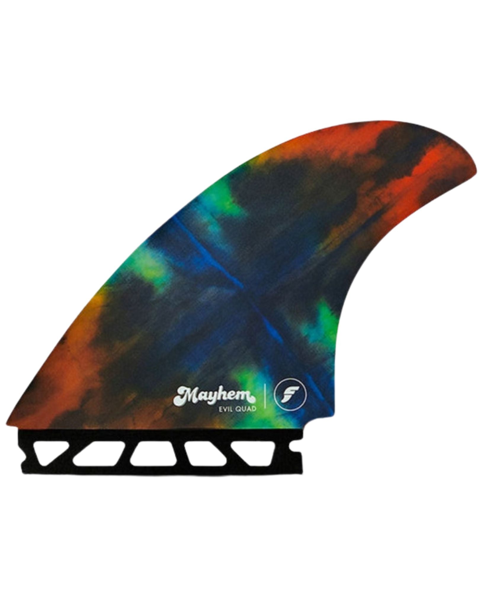 Futures Fins Mayhem Evil Quad Fins Rainbow