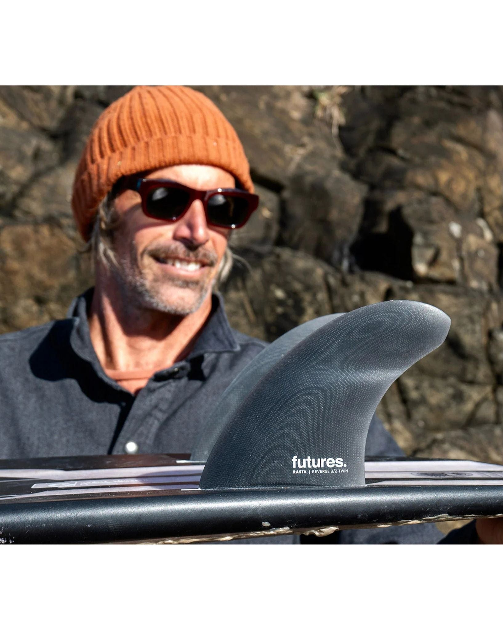 Futures Fins Rasta FG Reverse 3/2 Twin +1