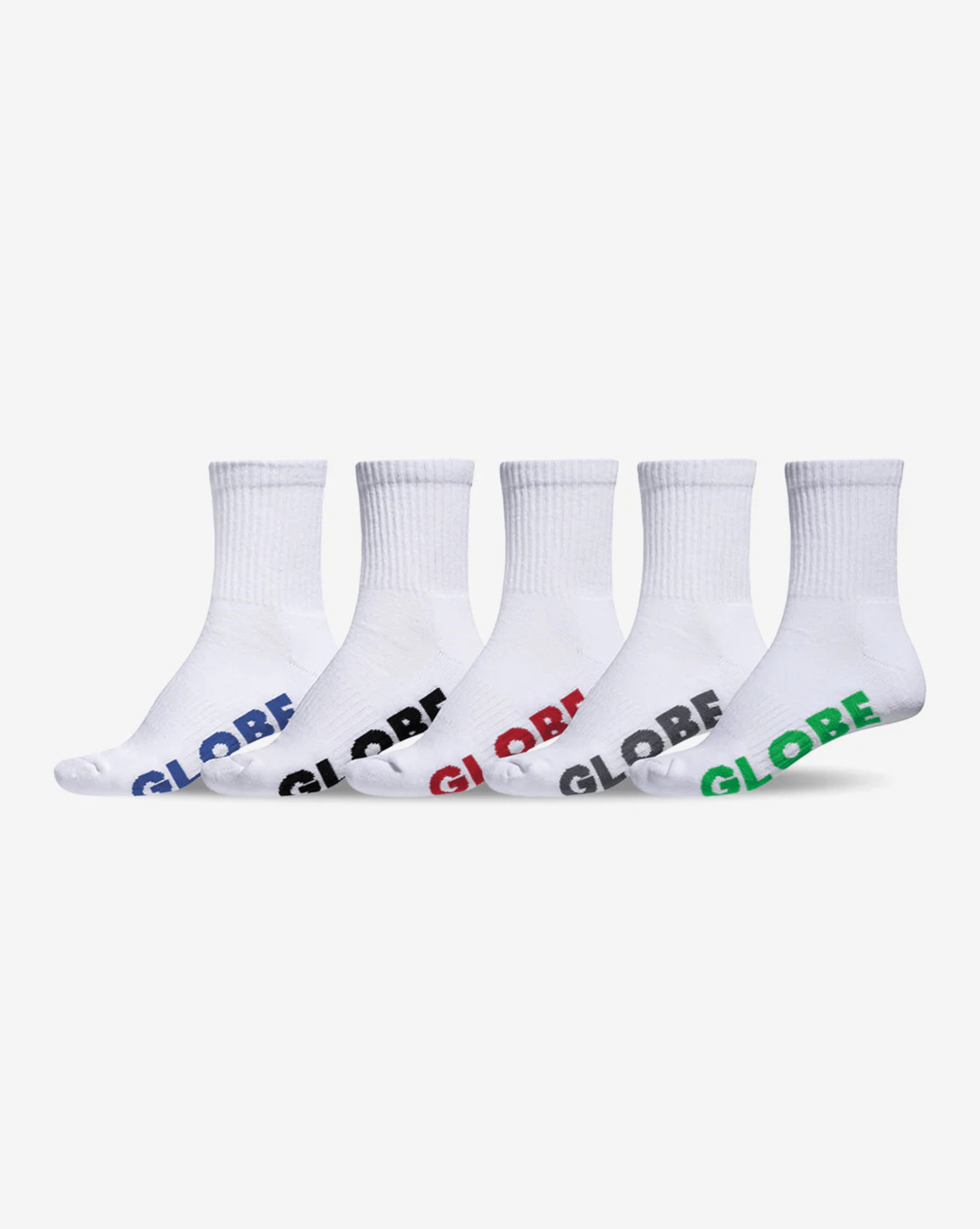Globe Boys Stealth Sock Pack Crew - White