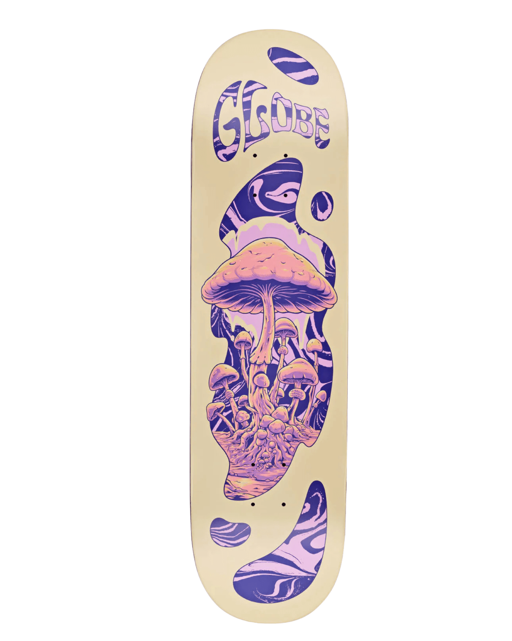 Globe G1 Mind Expansion 8.5 Skateboard - Off White I Purple