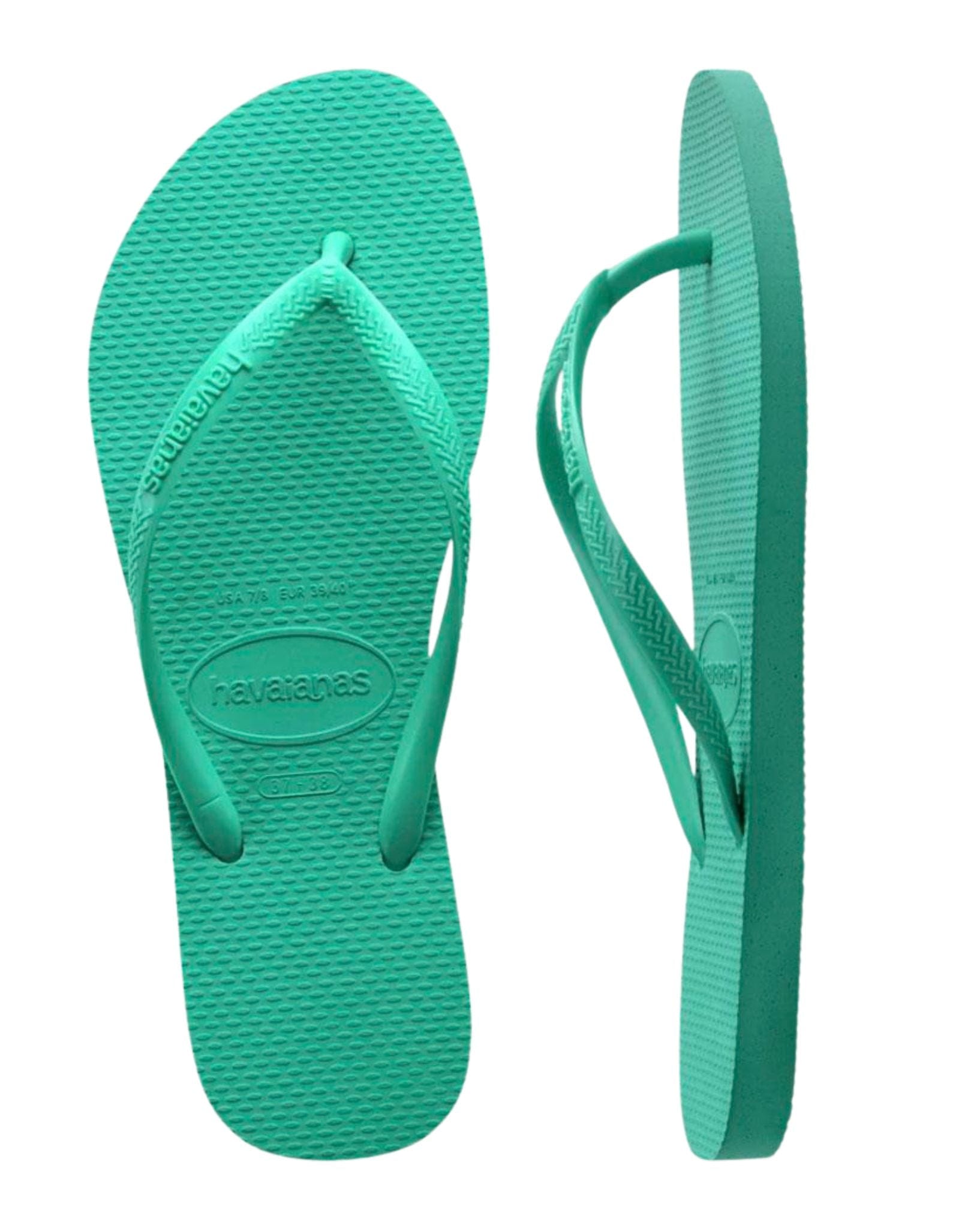 Havaianas Kids Slim Basic Thongs - Verde Virtual