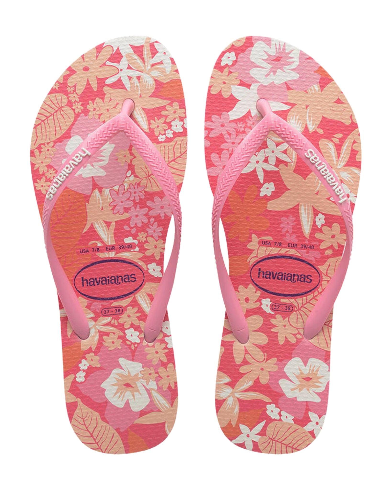 Havaianas Kids Slim Ditsy Bloom Thongs - Pink