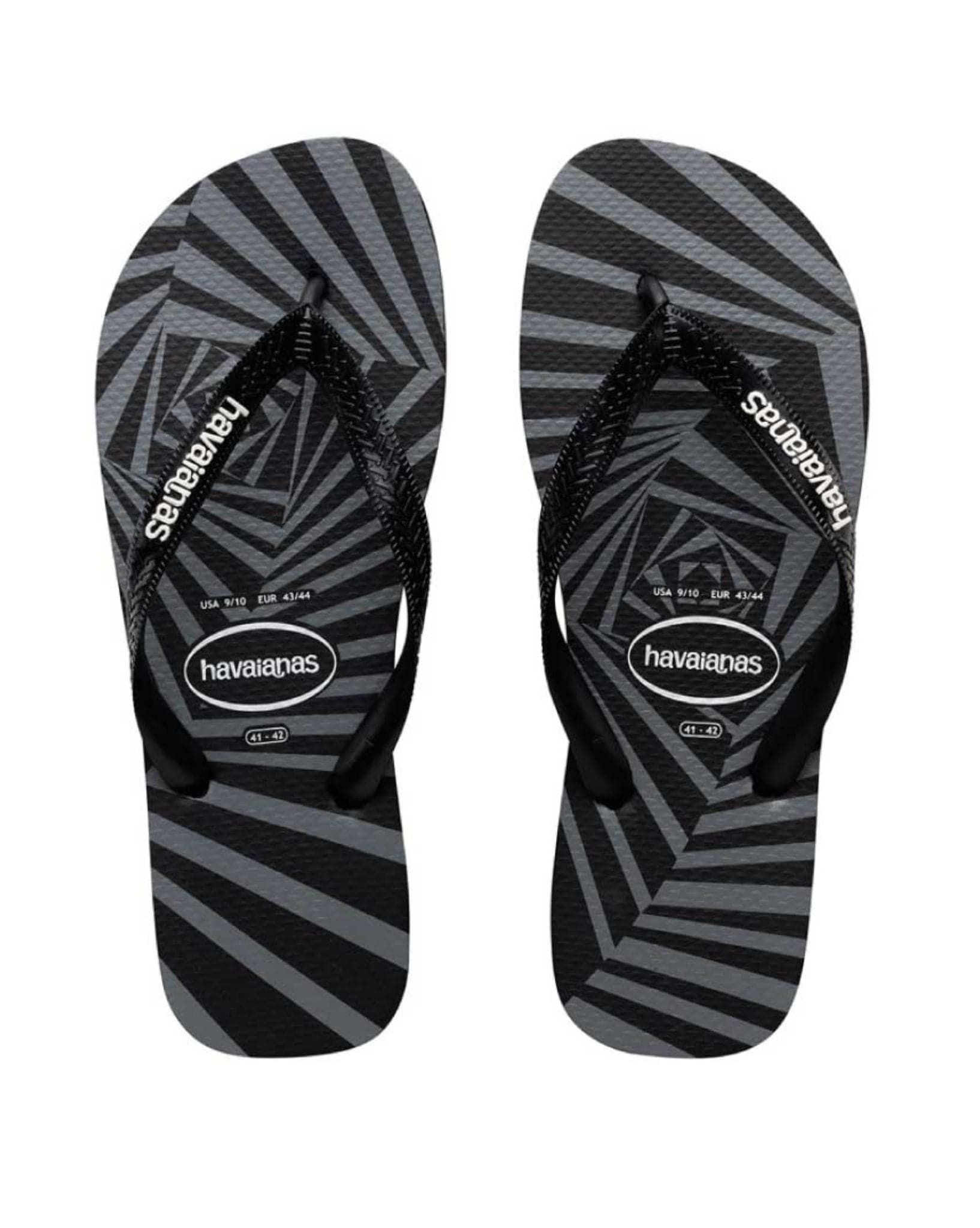 Havaianas Kids Top 3D Thongs - Black I Black I Turquoise 23 24