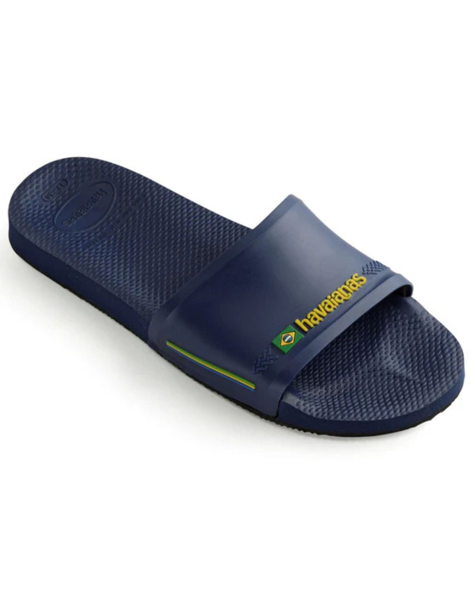 Havaianas Mens  Brasil Slide - Navy Blue