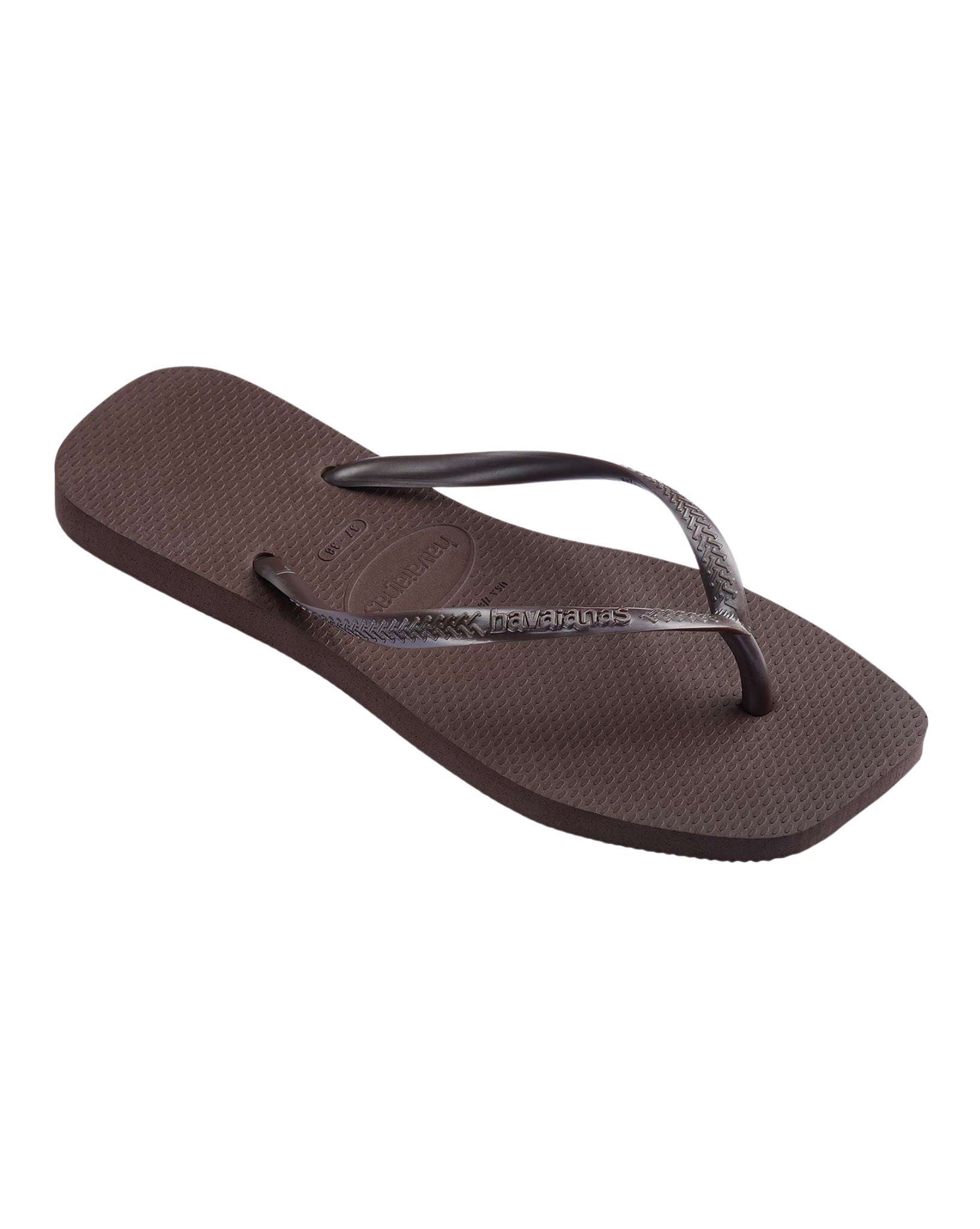 Havaianas Slim Square  - Dark Brown