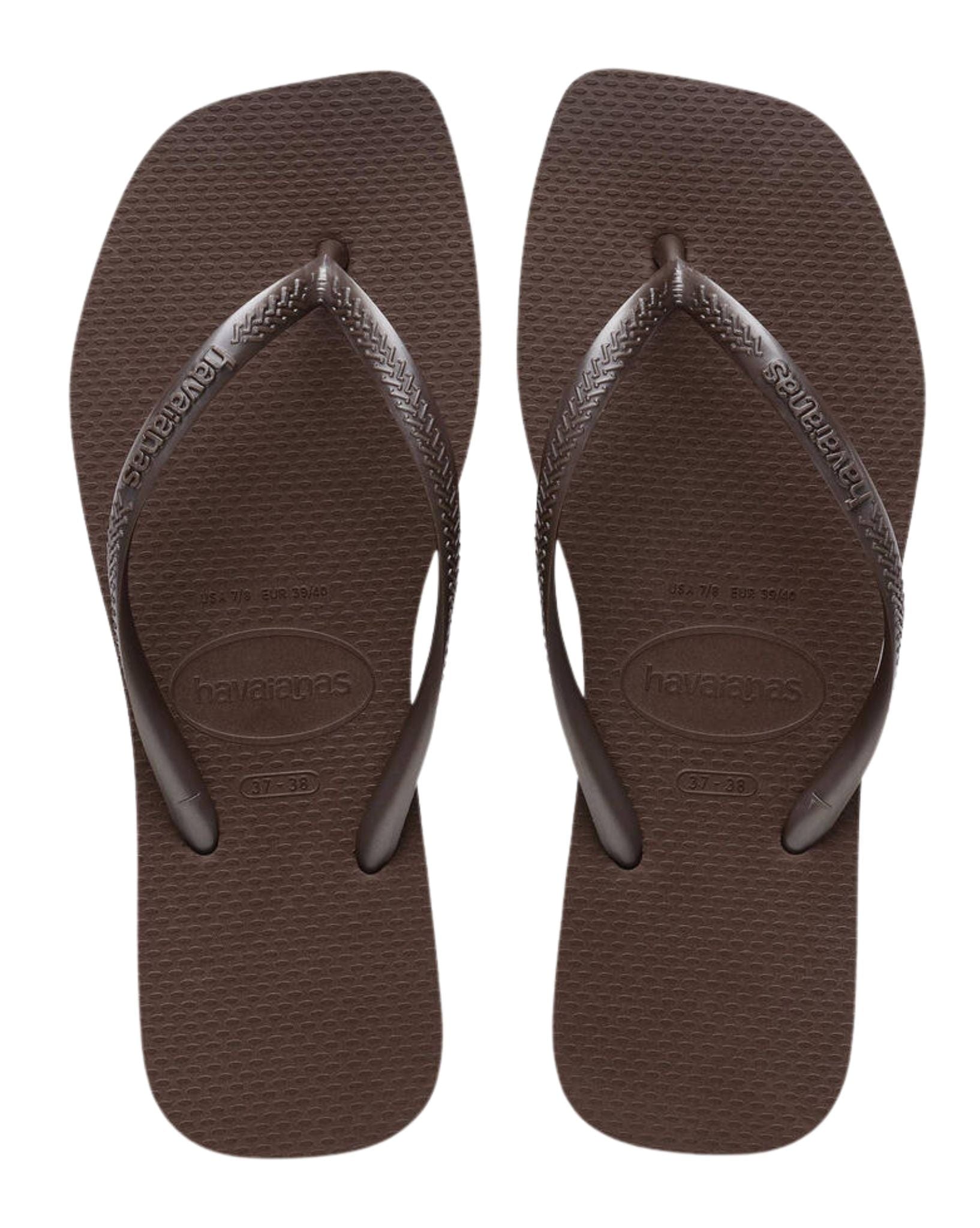 Havaianas Slim Square  - Dark Brown
