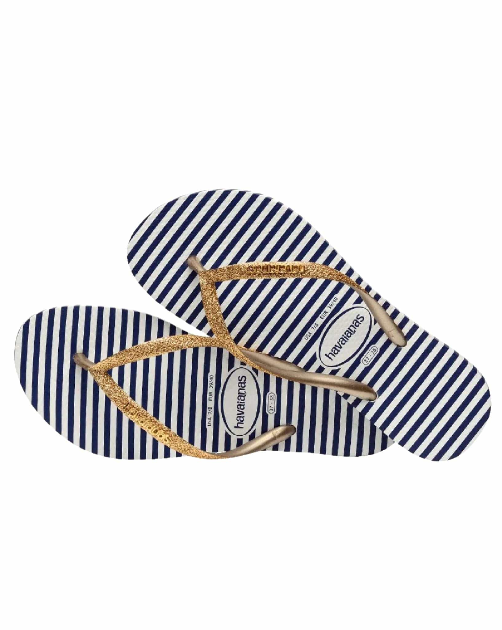 Havaianas Womens Slim Glitter Stripes