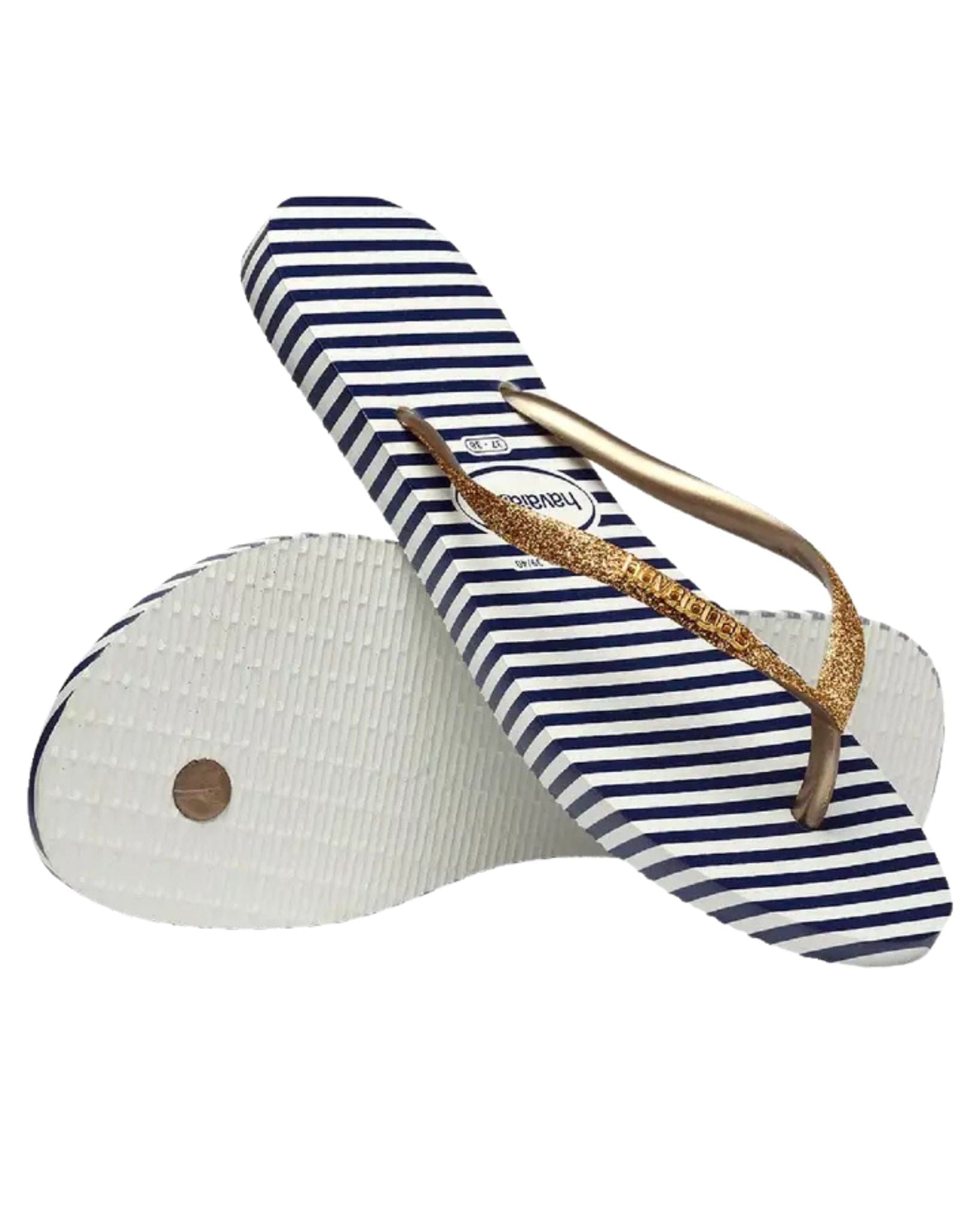 Havaianas Womens Slim Glitter Stripes
