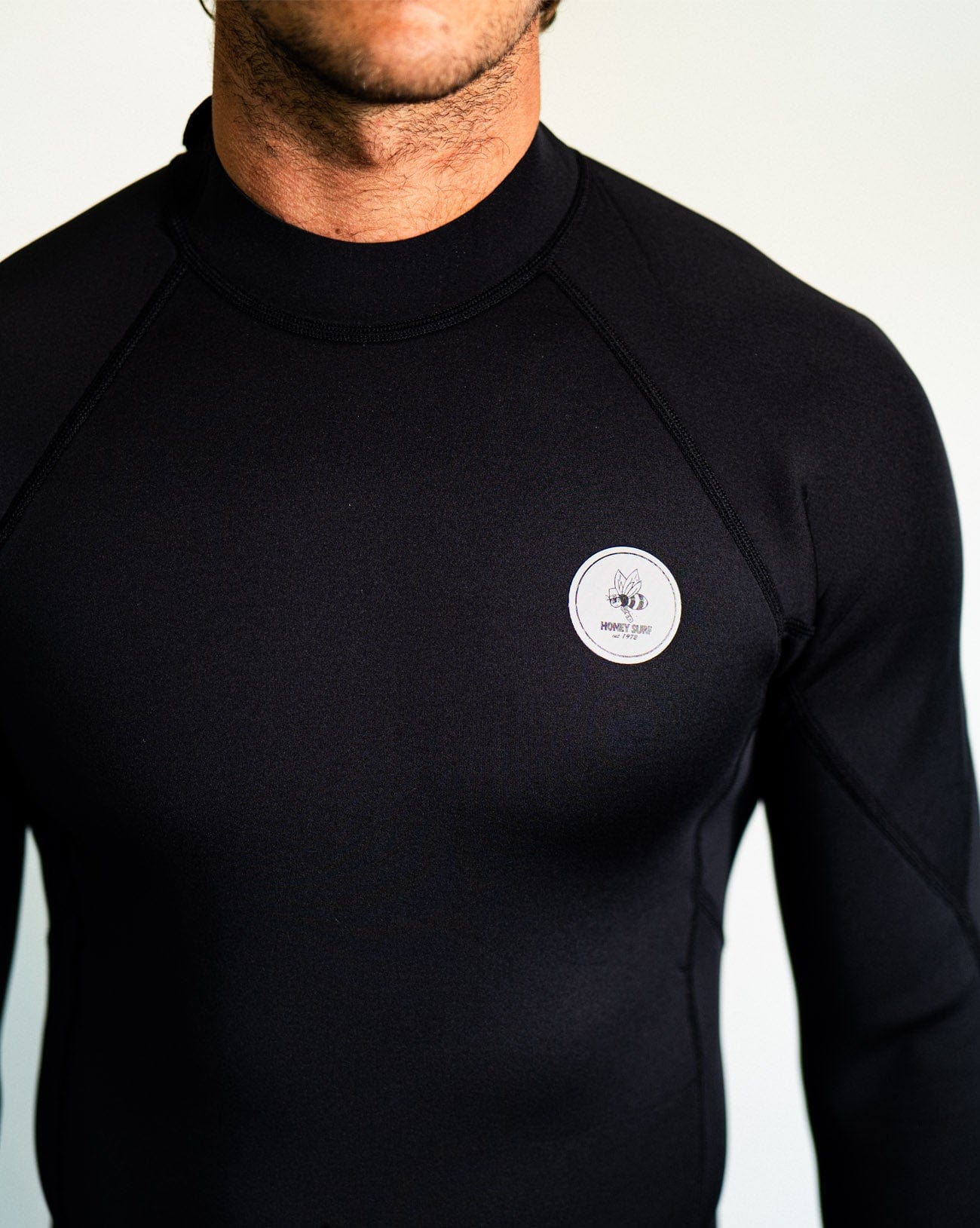 Honey Surf Mens Steamer Wetsuit - 3/2mm Back Zip Flatlock