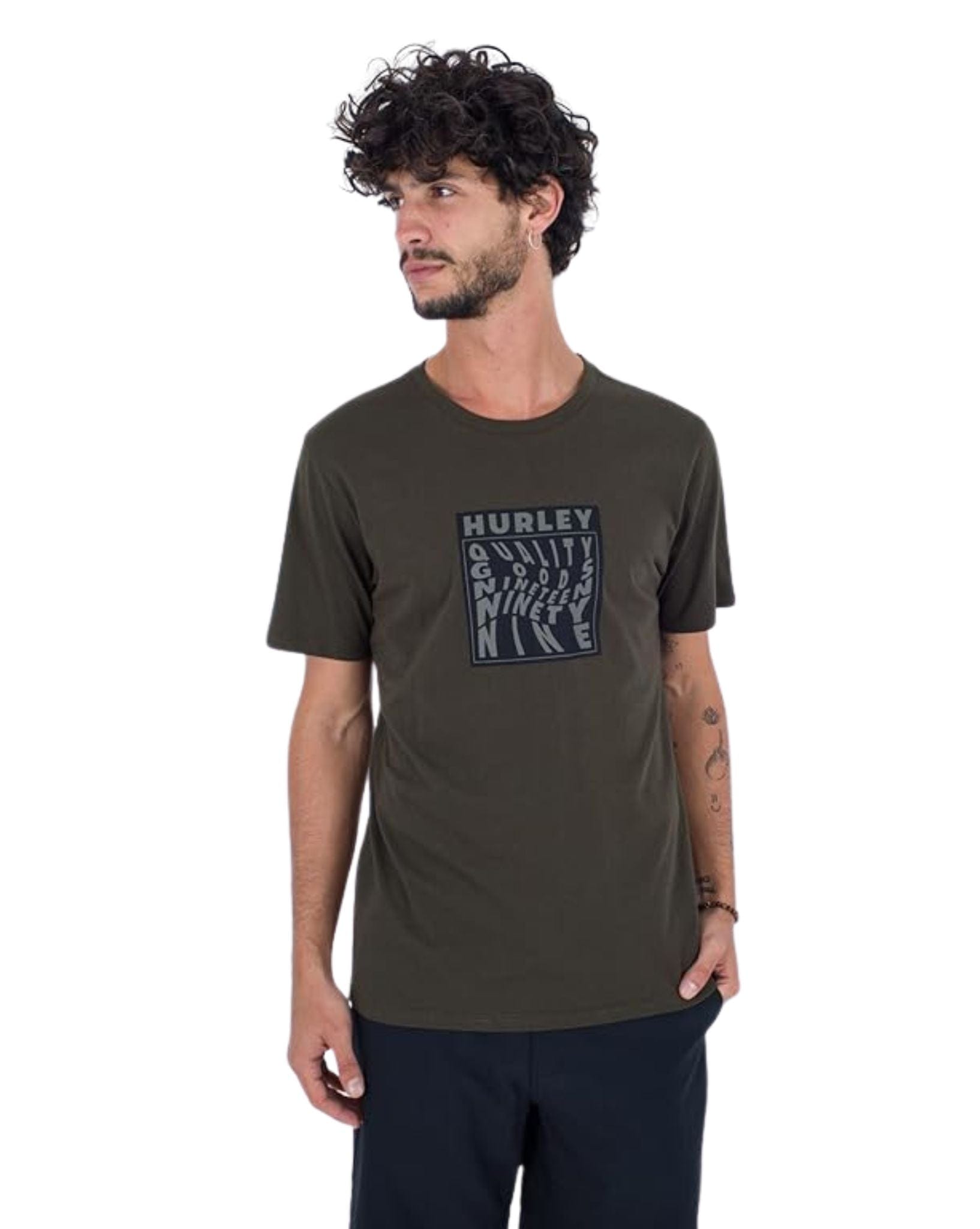 Hurley Mens Warped Tee - Cargo
