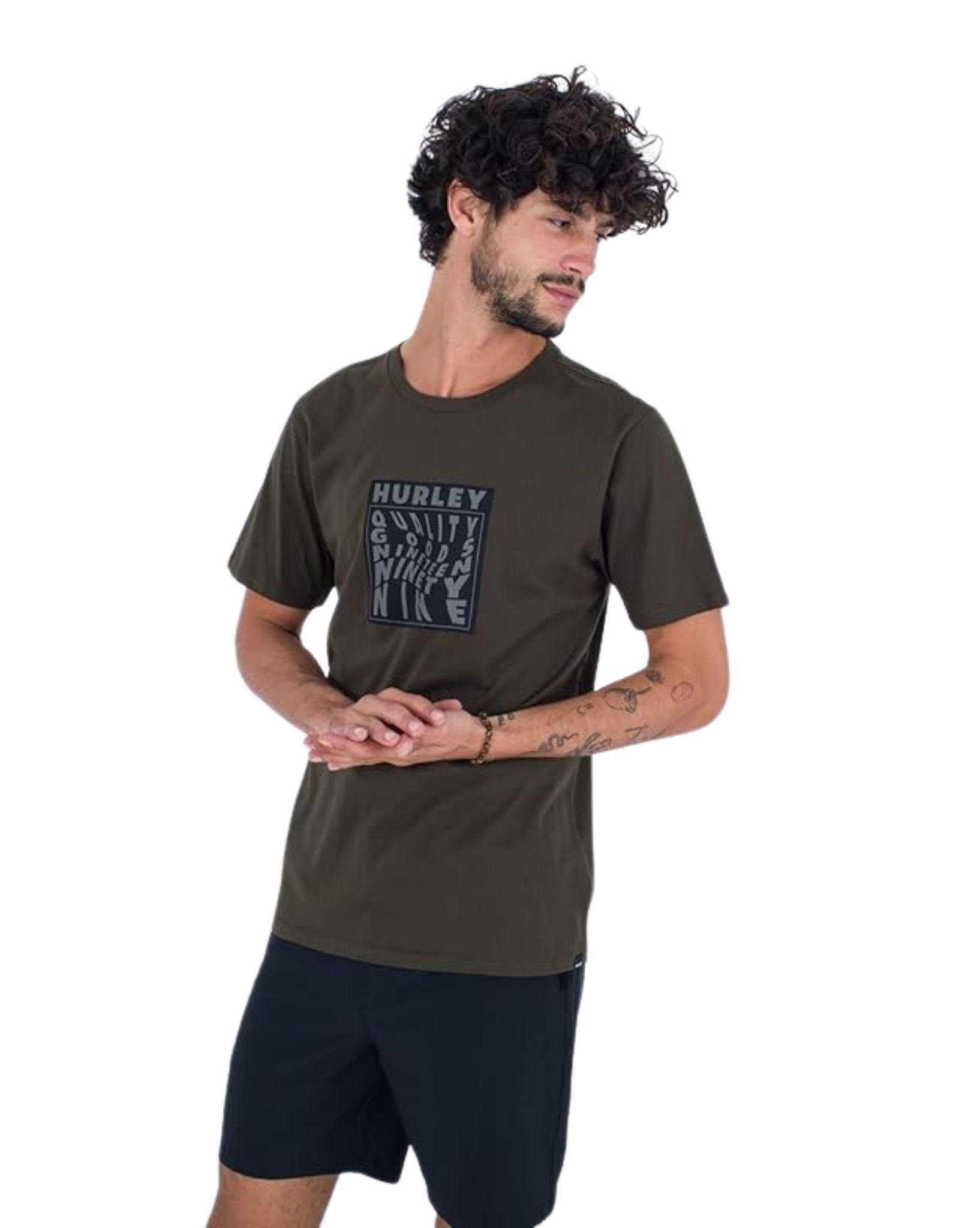 Hurley Mens Warped Tee - Cargo
