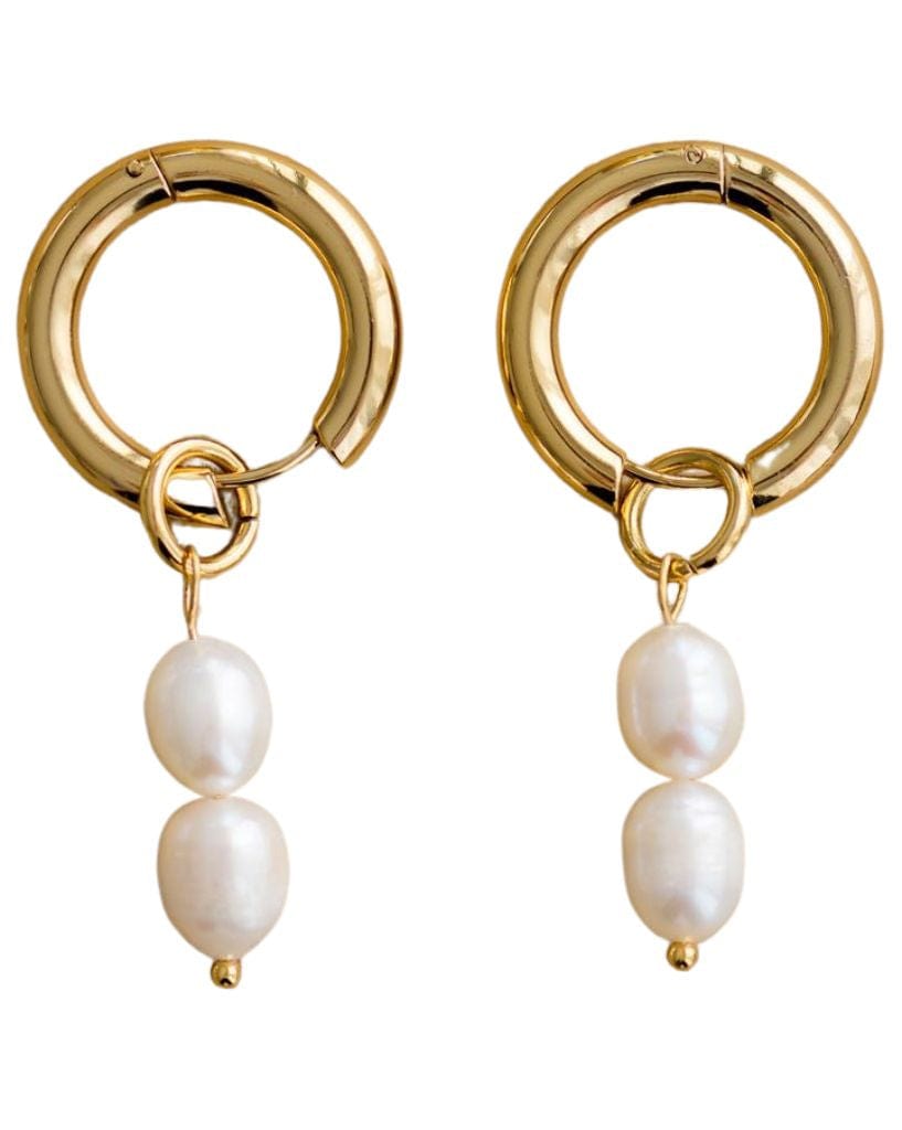 Indigo & Wolfe Gold Illaria Pearl Earrings