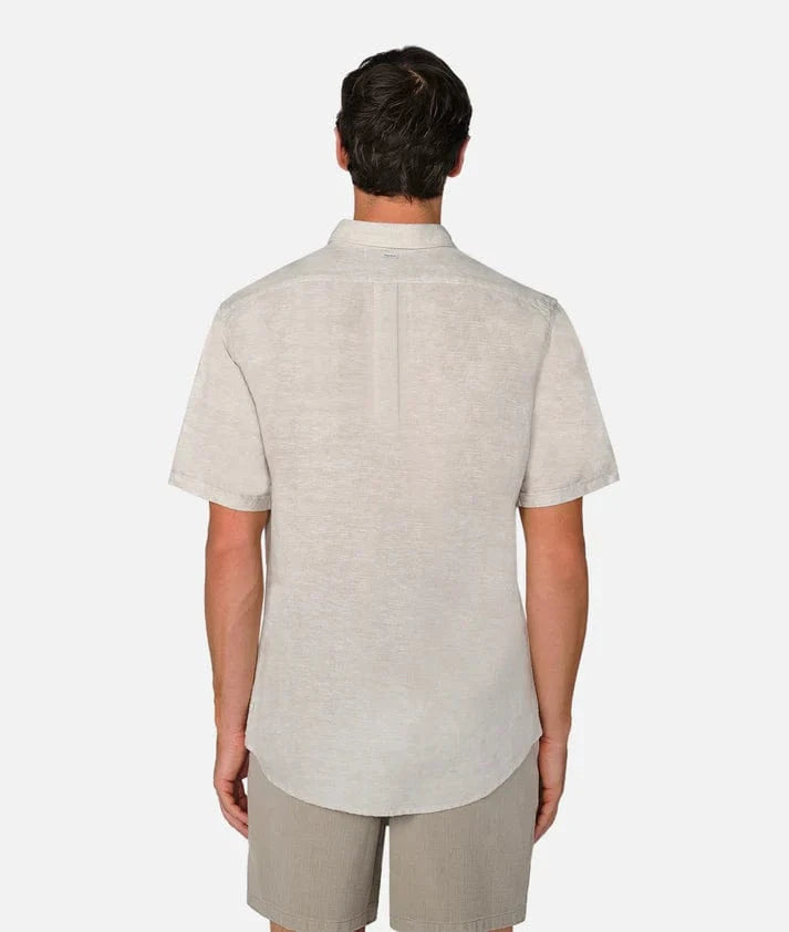 Industrie Mens The Tennyson Linen Blend S/S Shirt
