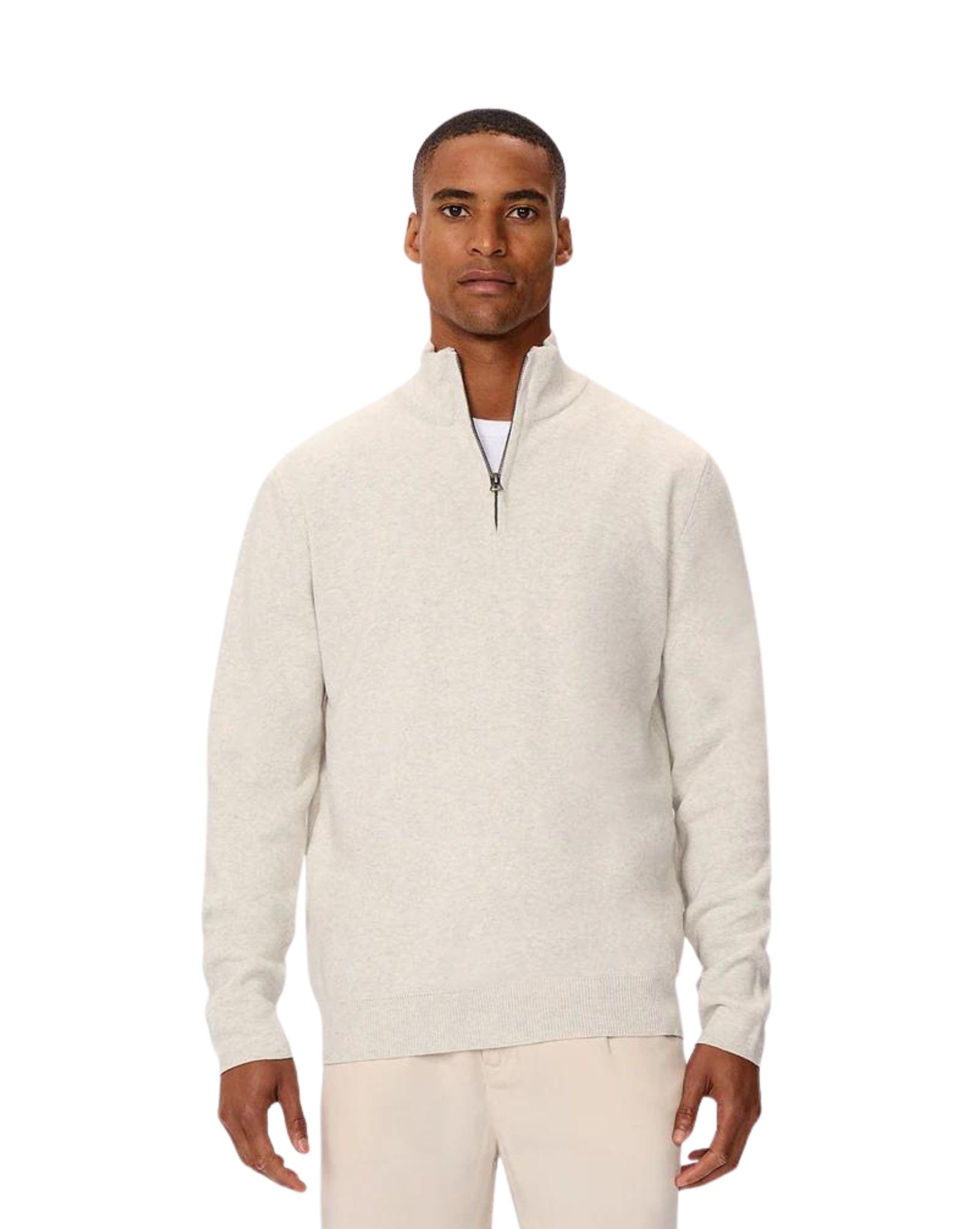 Industrie The Lakewood Zip Neck Knit Mens Jumper