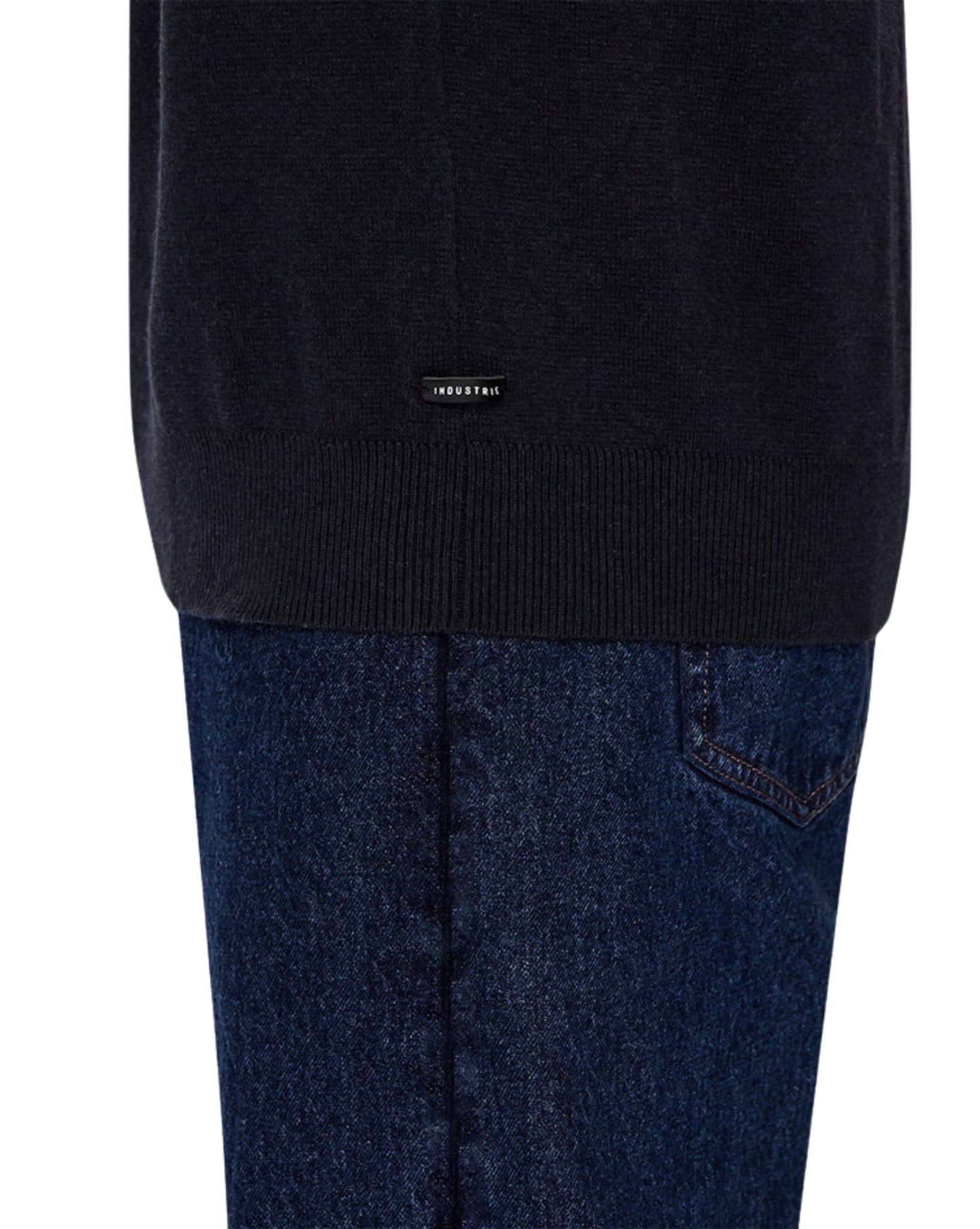 Industrie The Lakewood Zip Neck Knit Mens Jumper