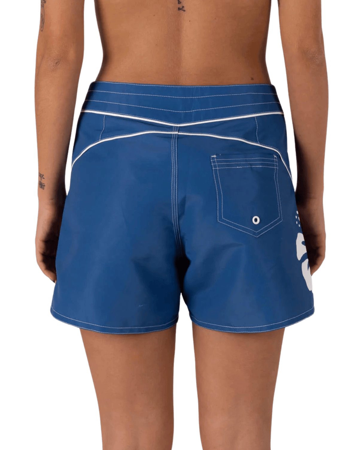 Inner Relm Womens Boardshorts Inner Relm Hibiscus Trunks - Blue