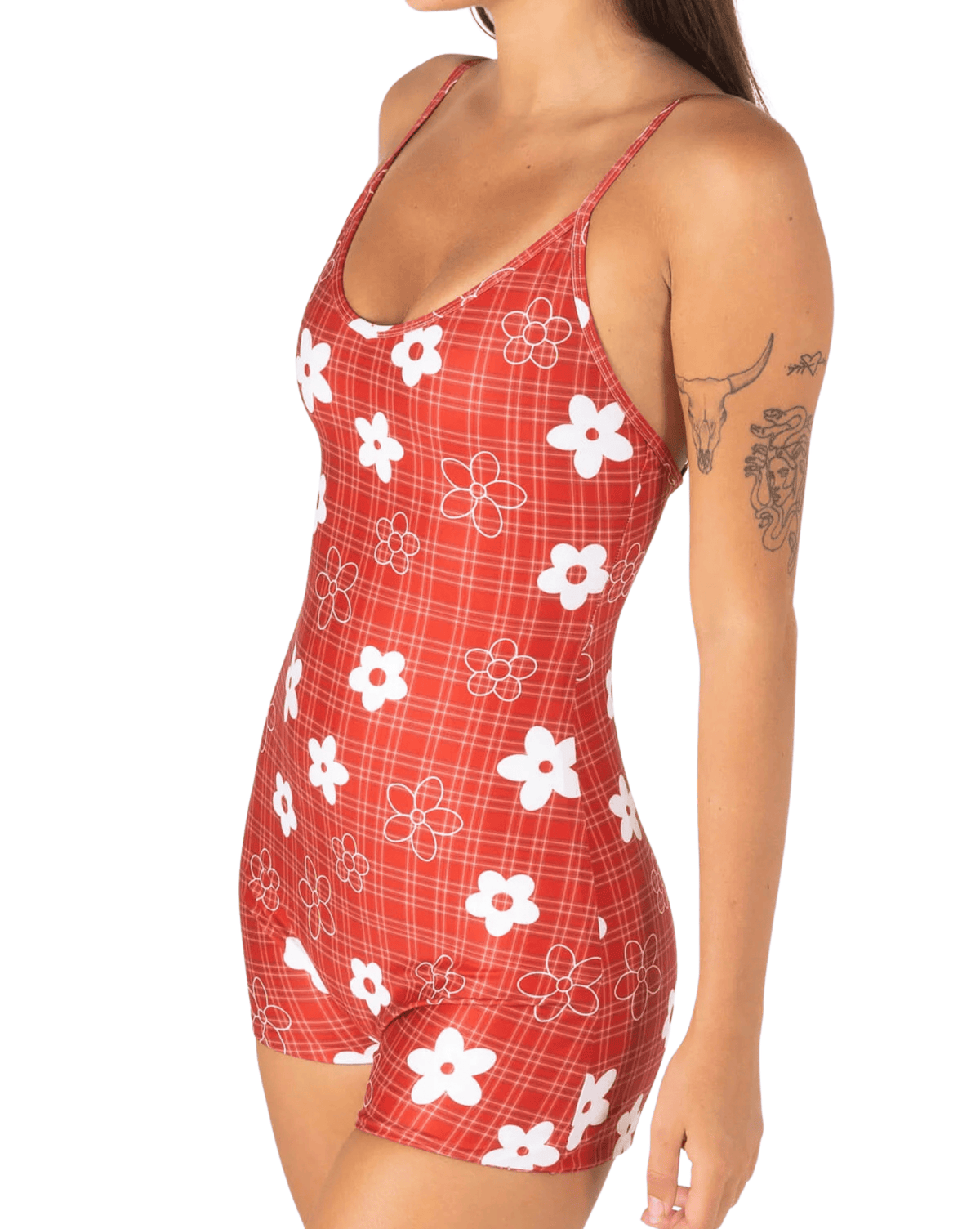 Inner Relm Womens Surfsuit Inner Relm Midday Surf Suit - Gingham Red