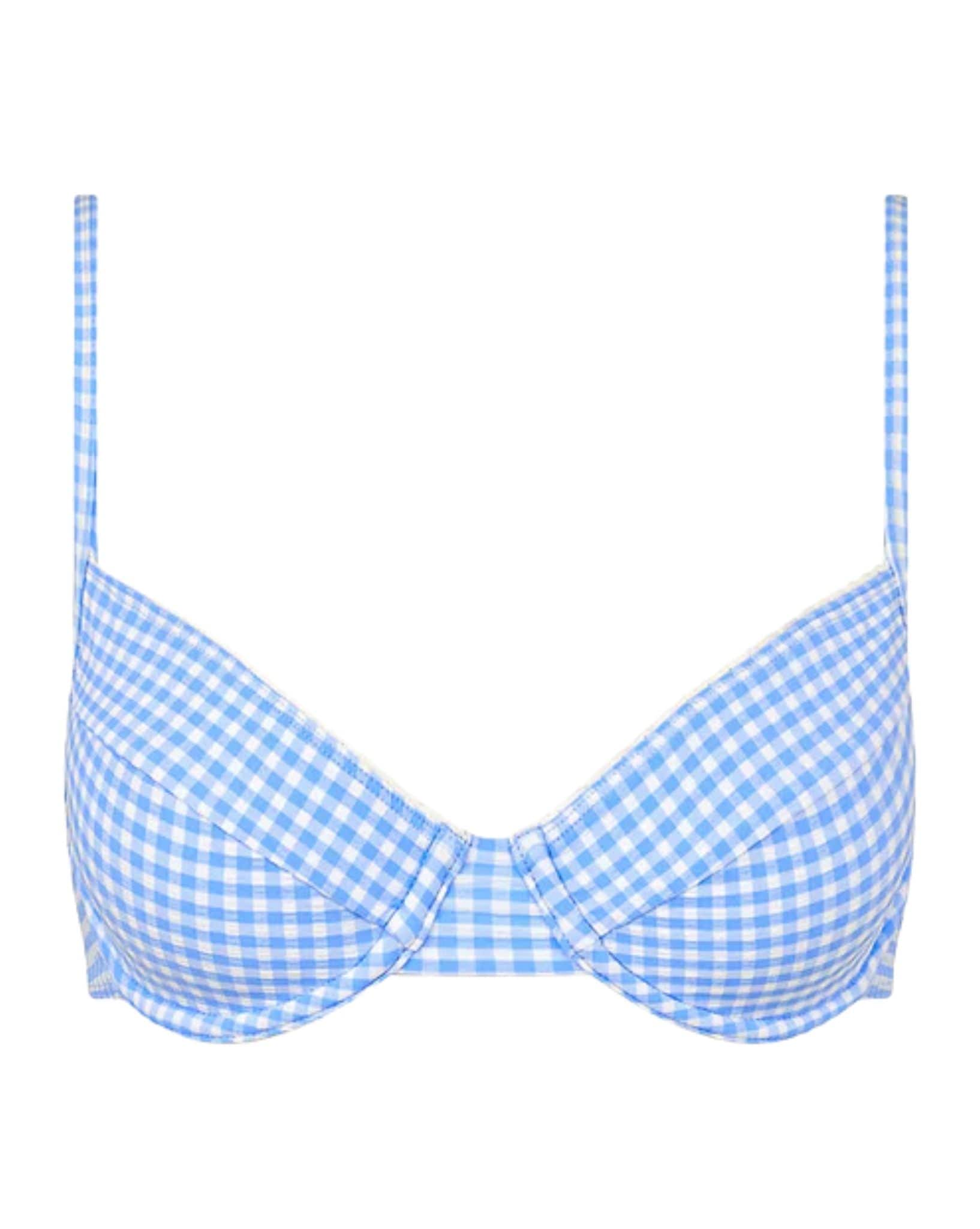 Kulani Kinis Decorative Ditzy Underwire Bikini Top - Skinny Dip