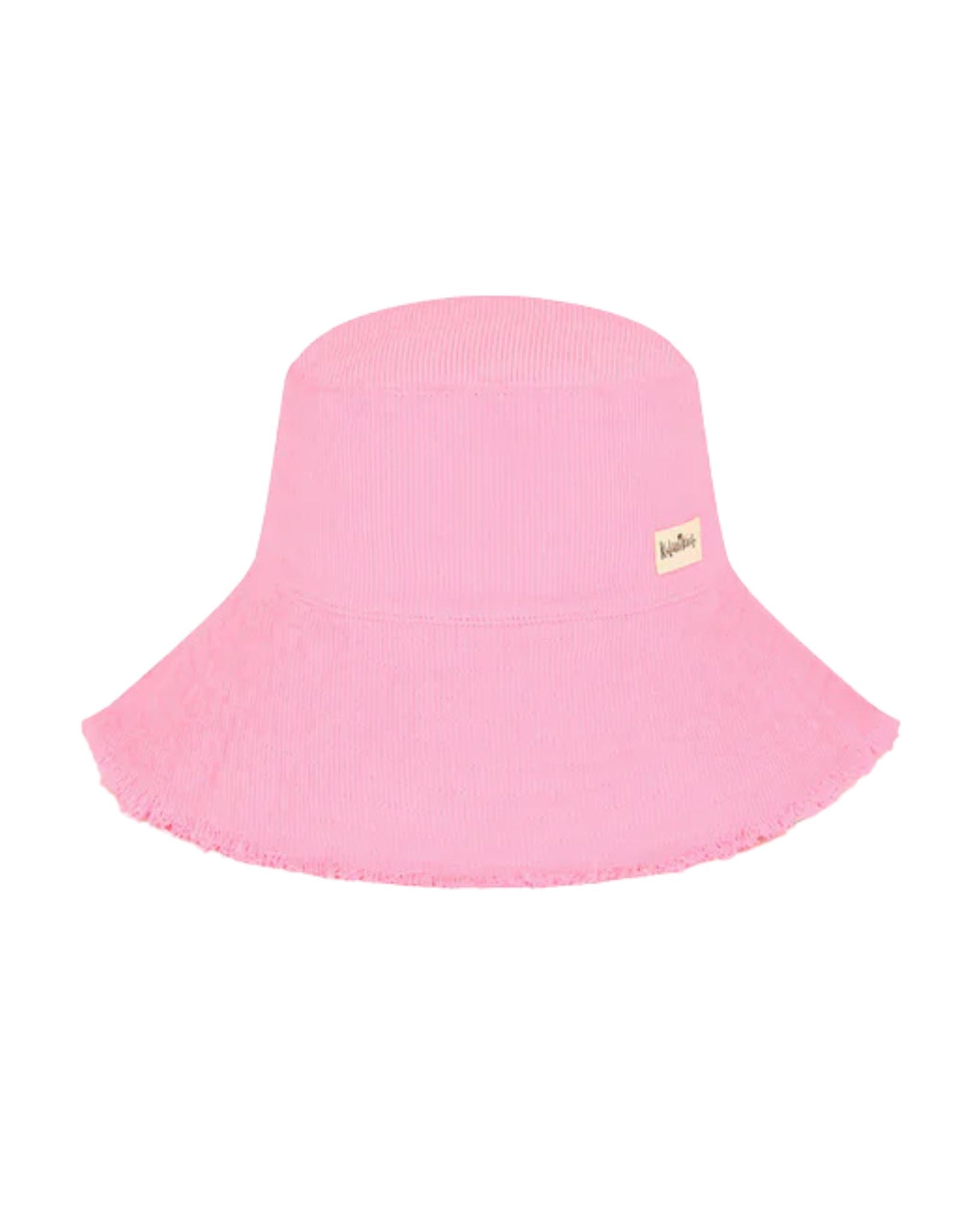 Kulani Kinis Frayed Corduroy Bucket Hat - Pink Lemonade