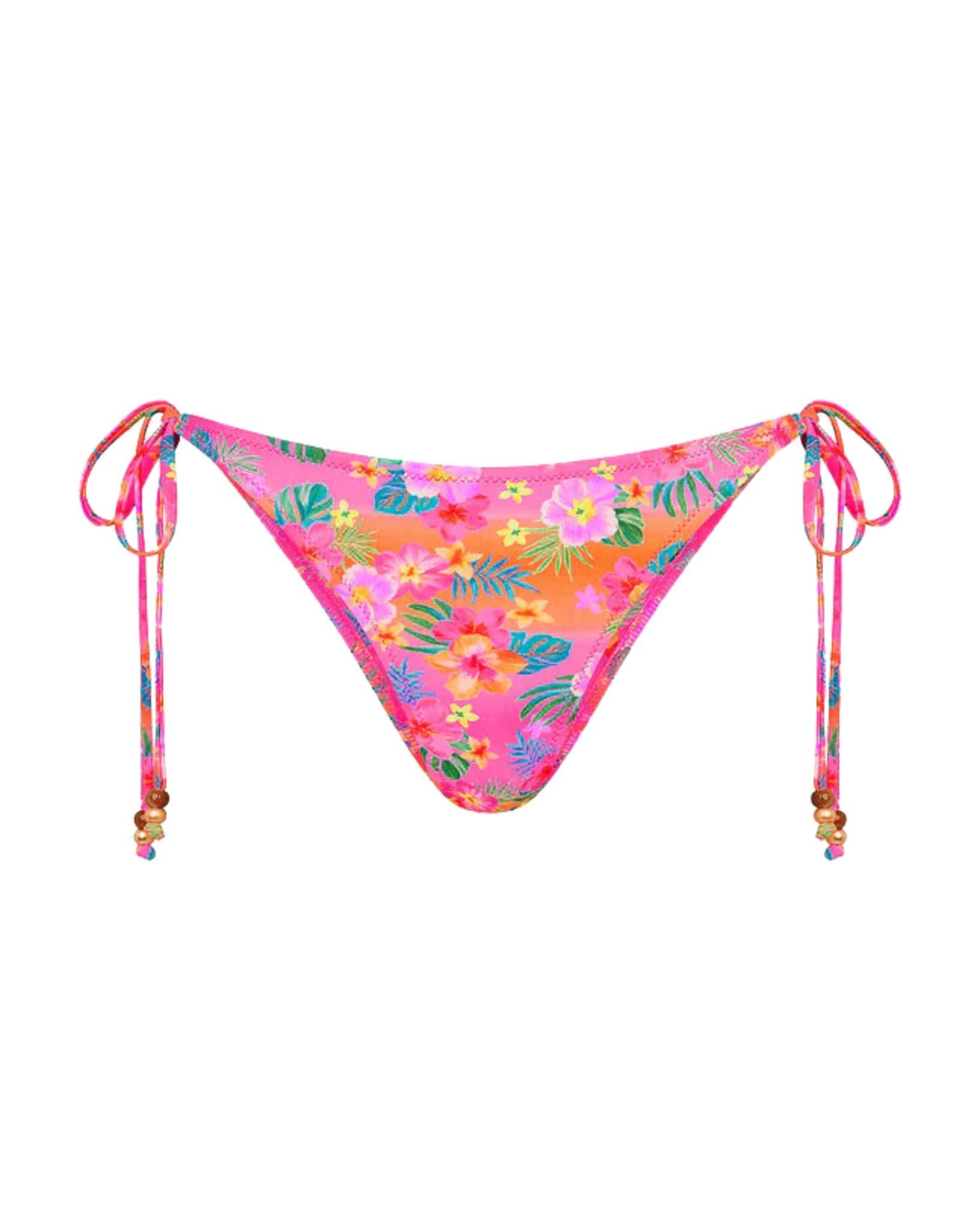 Kulani Kinis Full Coverage Tie Bikini Bottom - Summer Glow