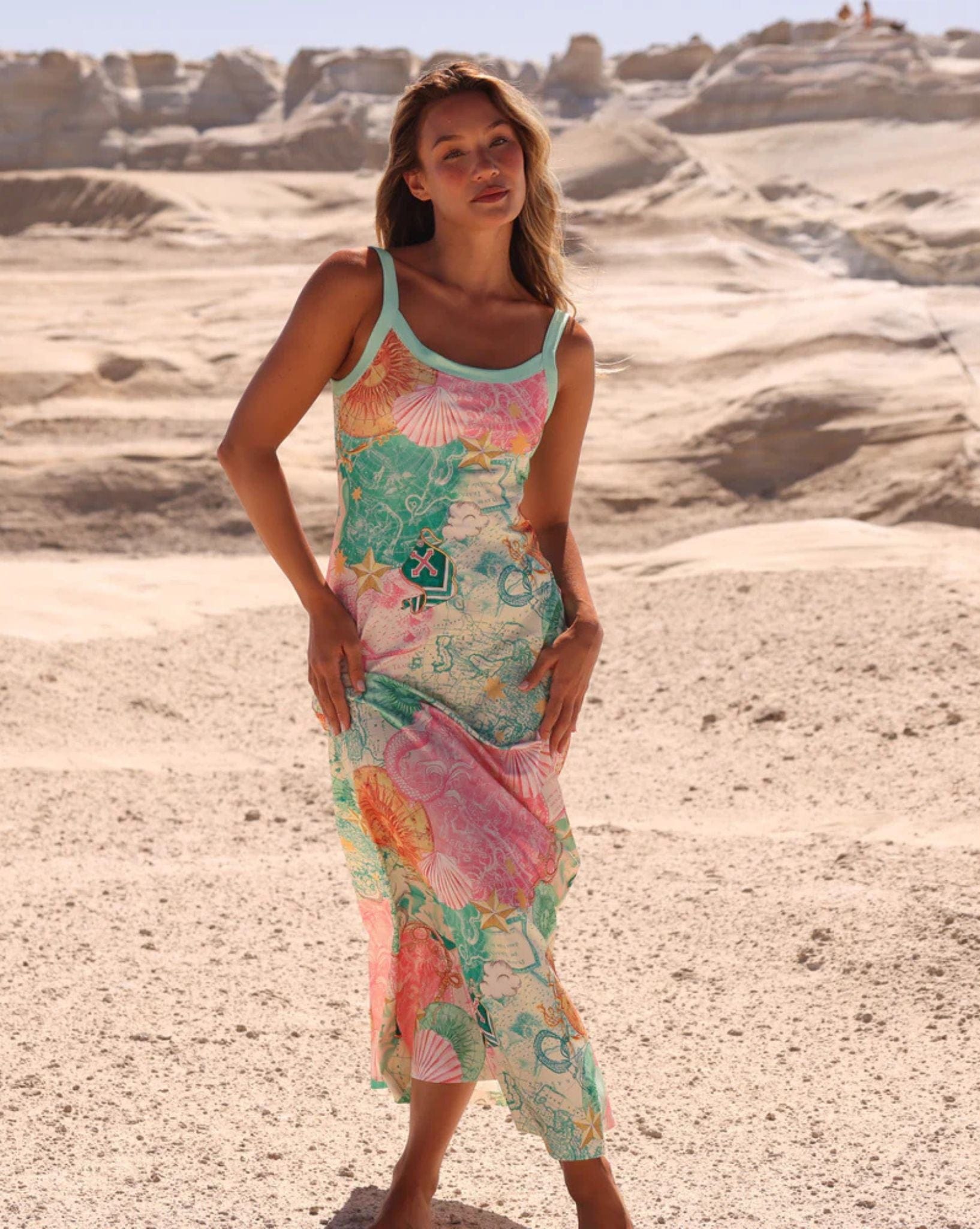 Kulani Kinis Scoop Low Back Maxi Dress  - Neverland