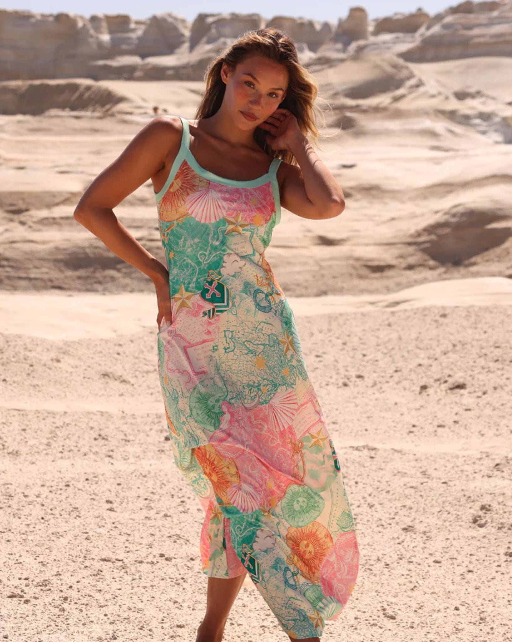 Kulani Kinis Scoop Low Back Maxi Dress  - Neverland