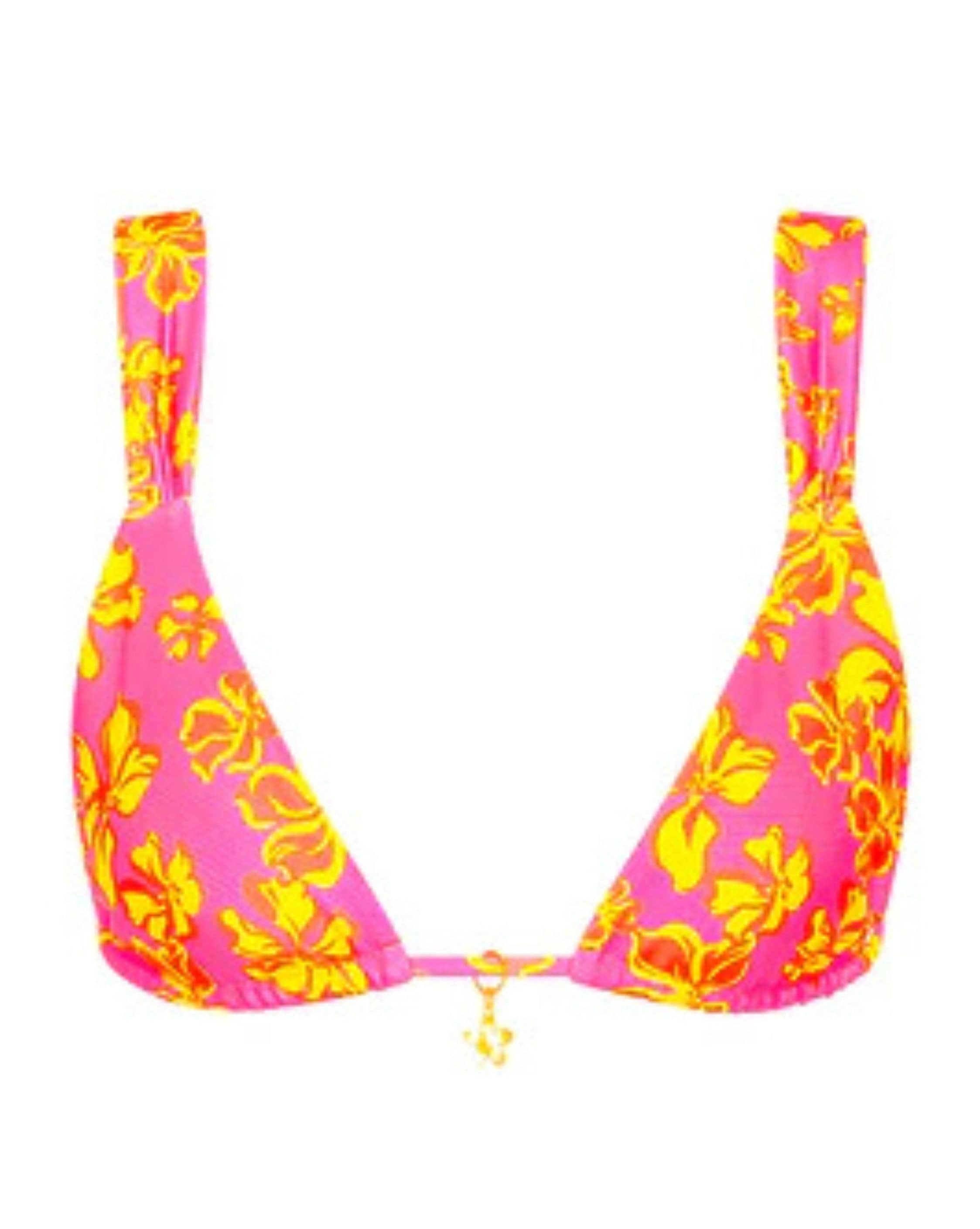 Kulani Kinis Slide Bralette Bikini Top - Pitaya Maya