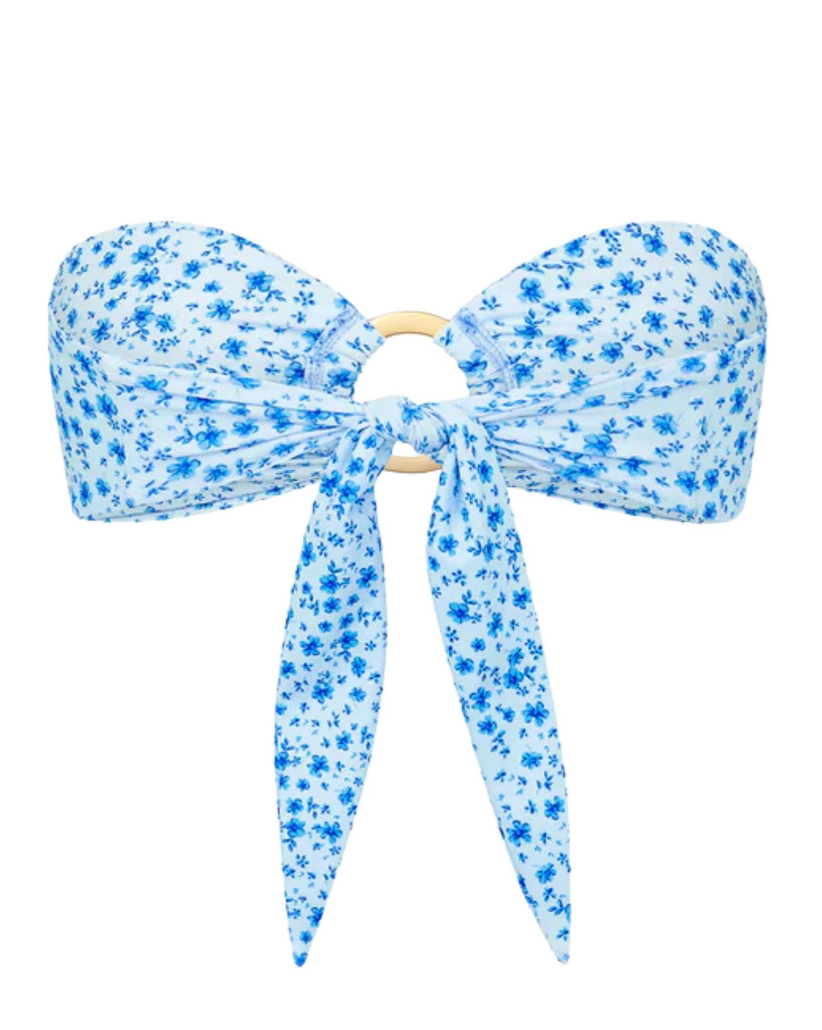 Kulani Kinis Strapless Bandeau Bikini Top - Dream Flower
